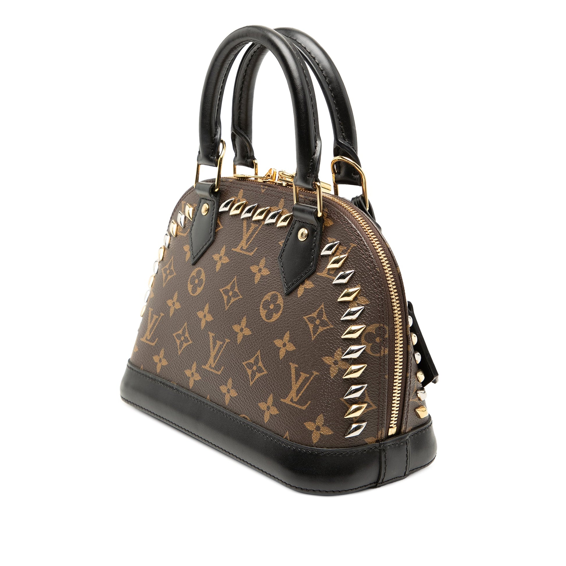 Monogram Macassar Studded Alma BB
