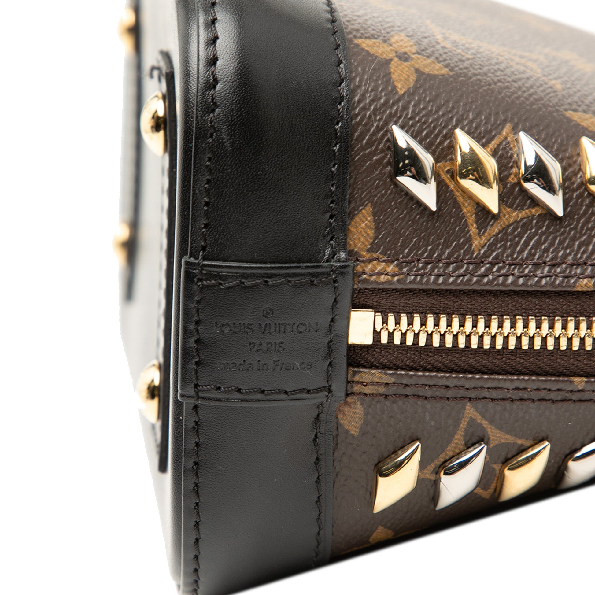 Monogram Macassar Studded Alma BB