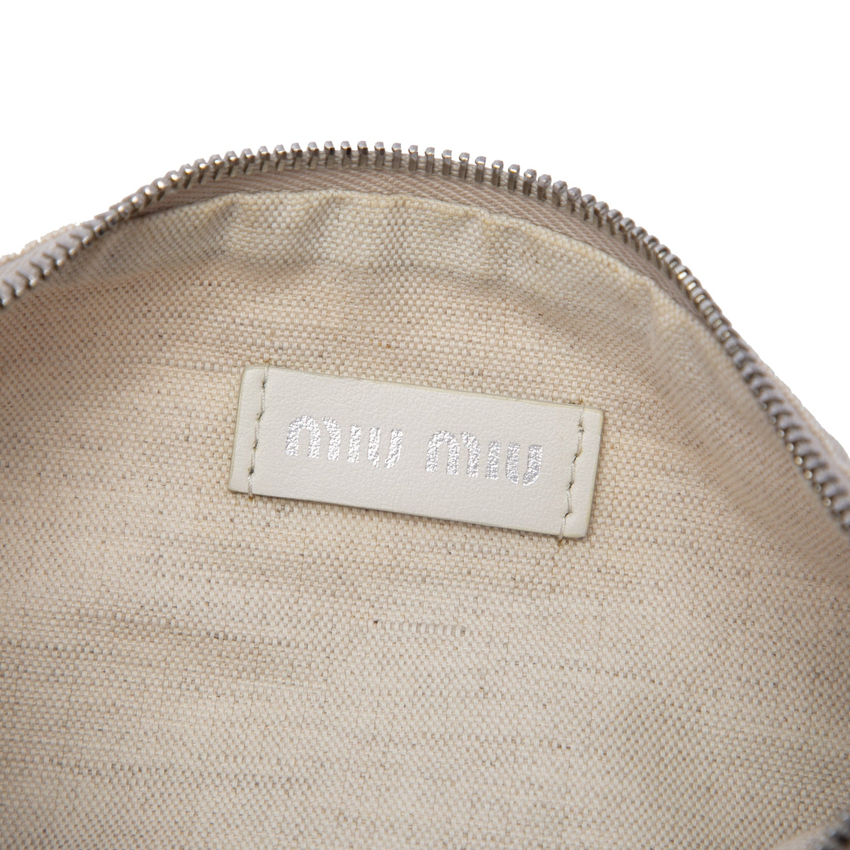 Miu Miu Canvas Logo Pochette