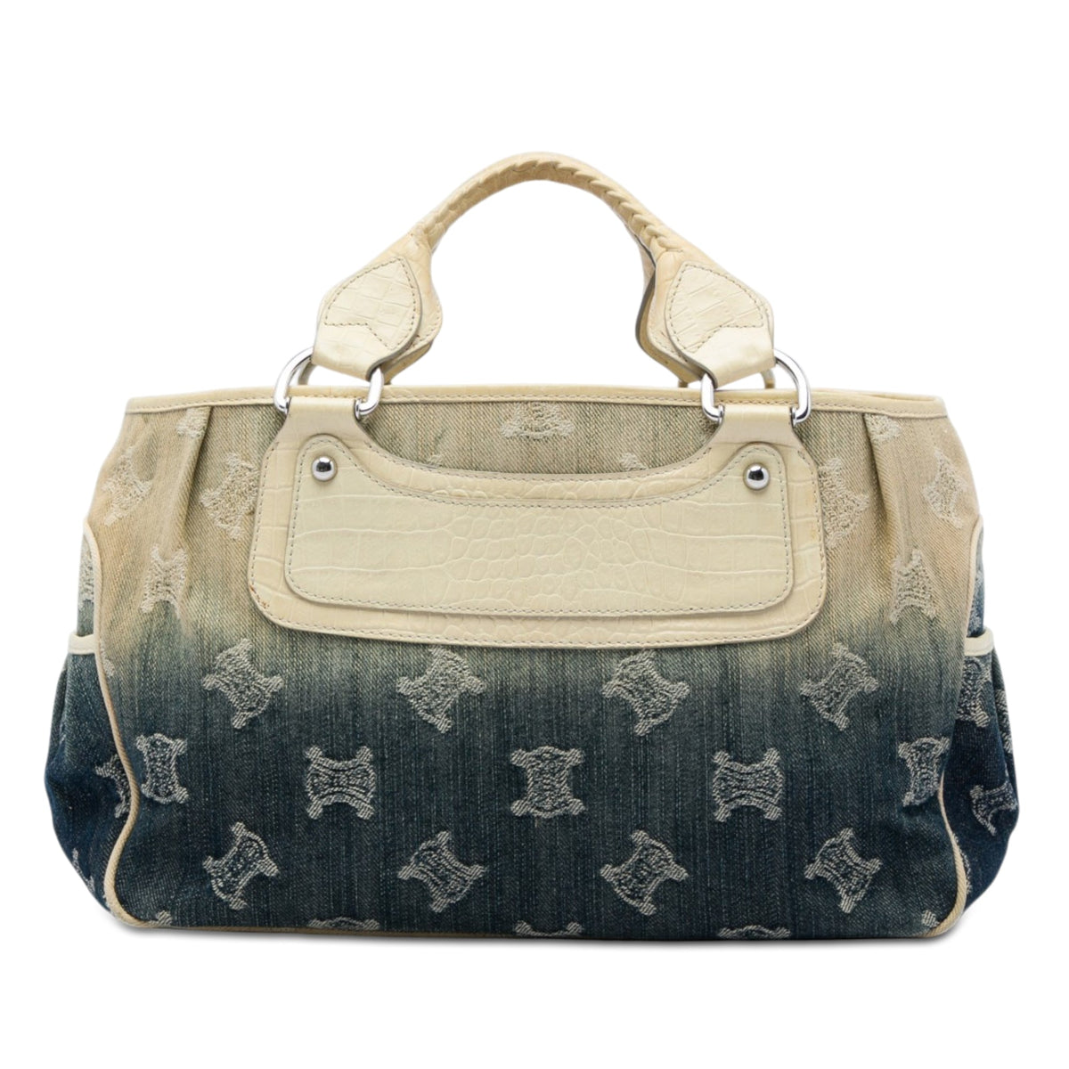 Celine Macadam Denim Ombre Boogie Handbag