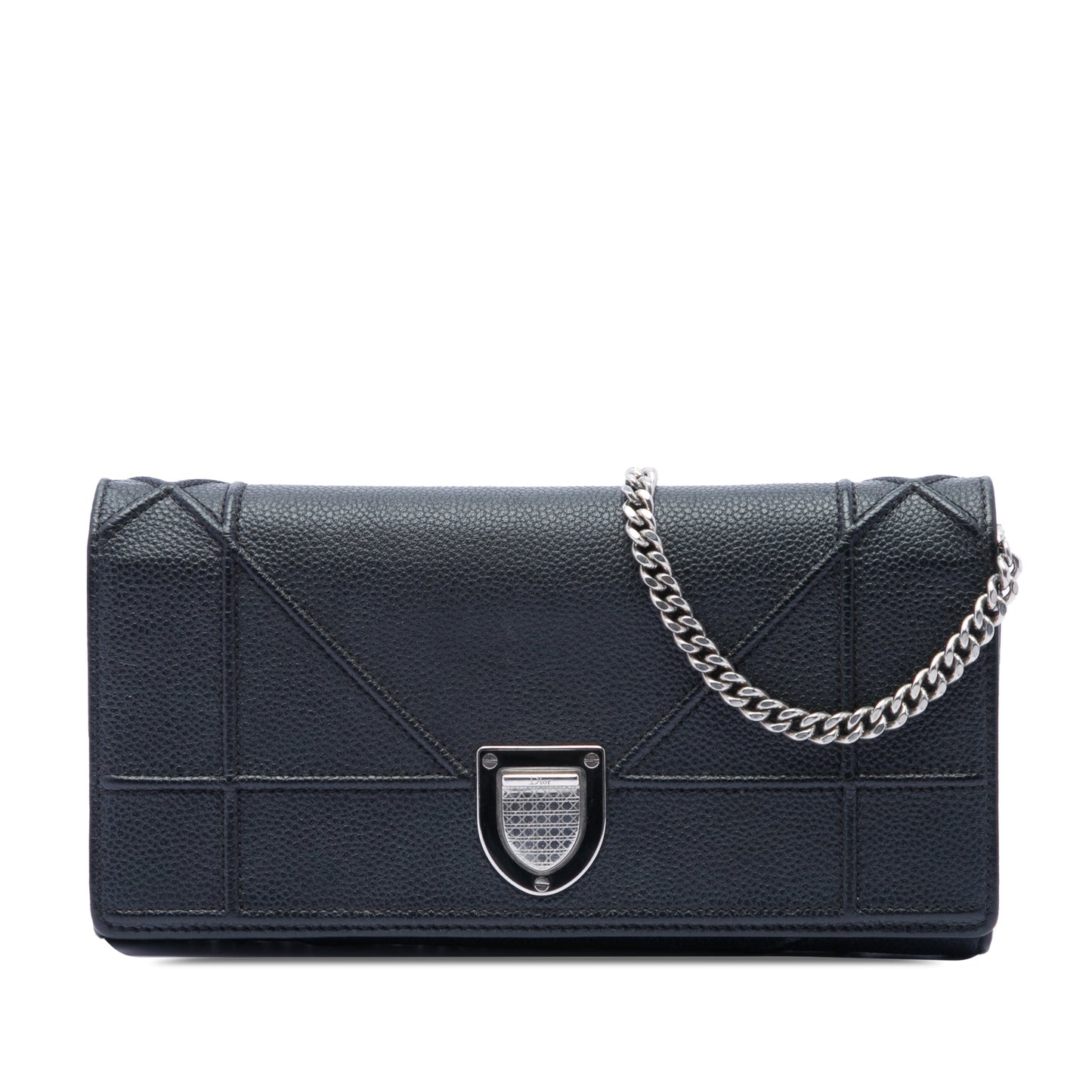 Dior Grained Calfskin Diorama Croisiere Wallet on Chain