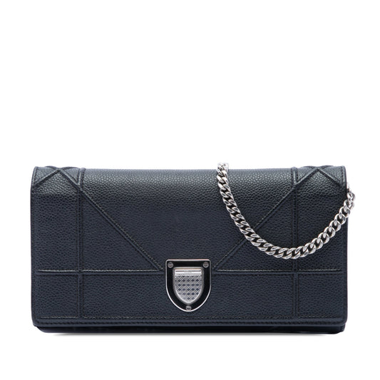Dior Grained Calfskin Diorama Croisiere Wallet on Chain
