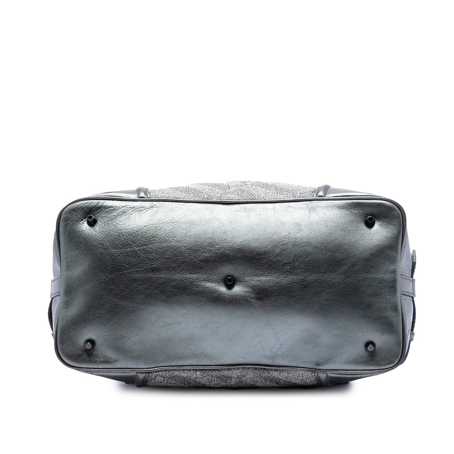 Burberry Glitter Smoke Check Canvas Check Satchel