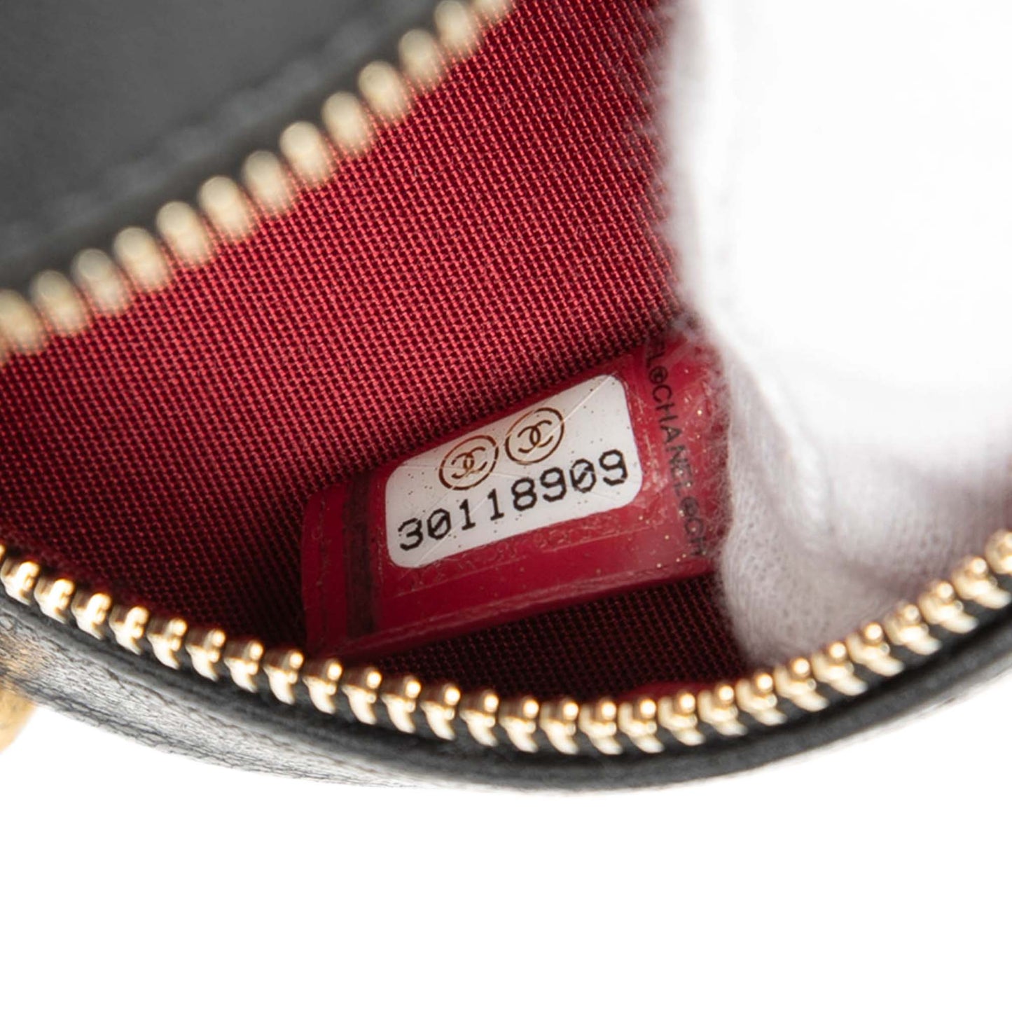 Chanel Lambskin 19 Round Clutch with Chain