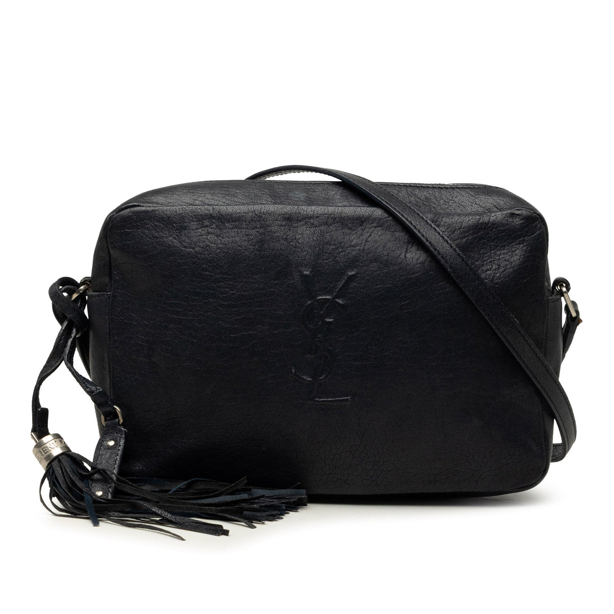 Saint Laurent Small Lambskin Monogram Lou Camera Bag
