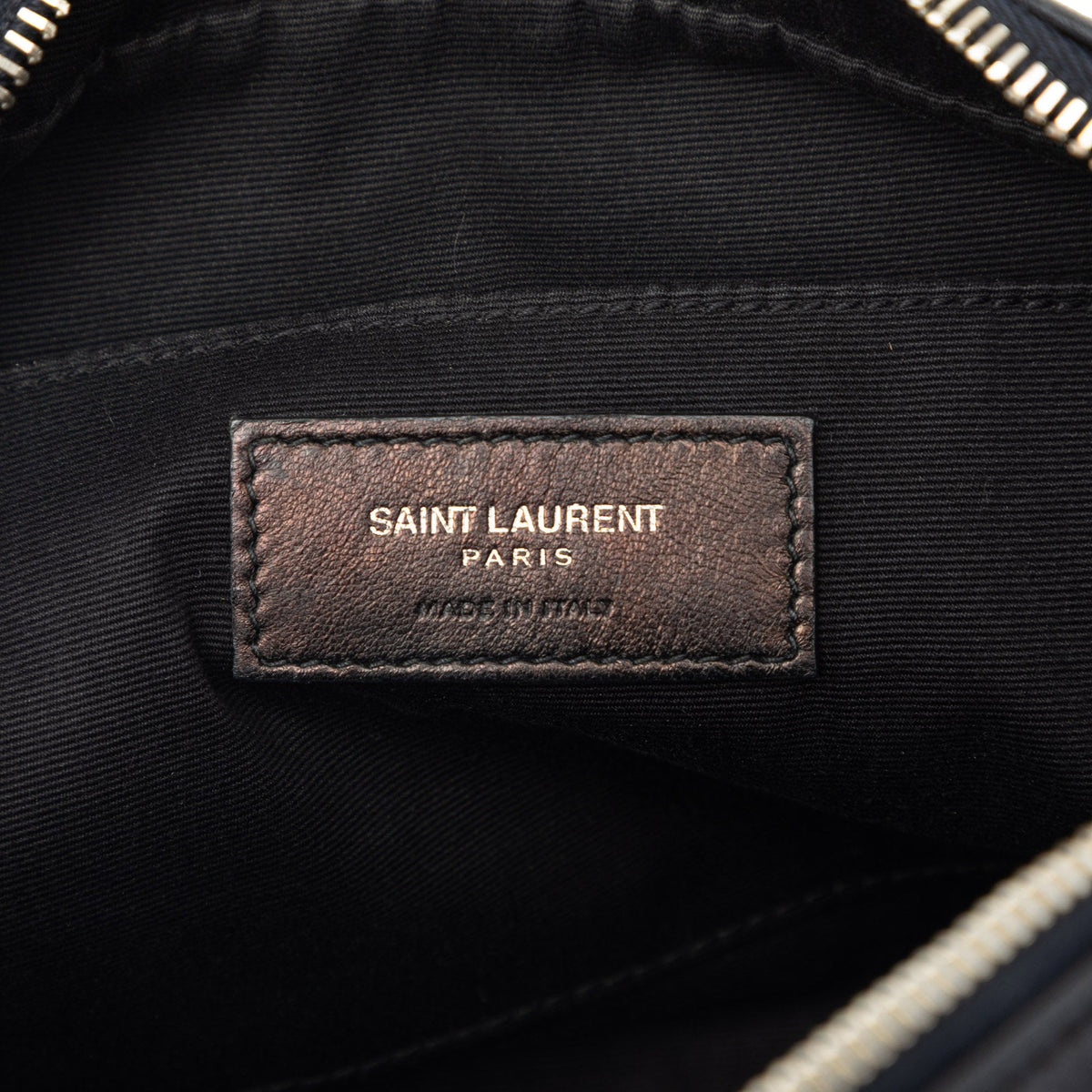 Saint Laurent Small Lambskin Monogram Lou Camera Bag