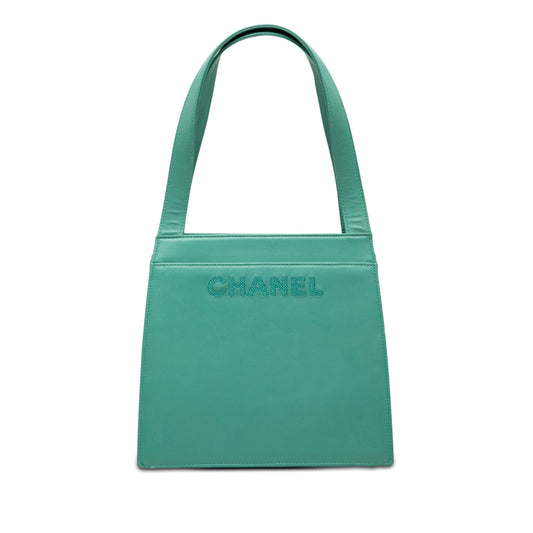 Chanel Lambskin Logo Tote