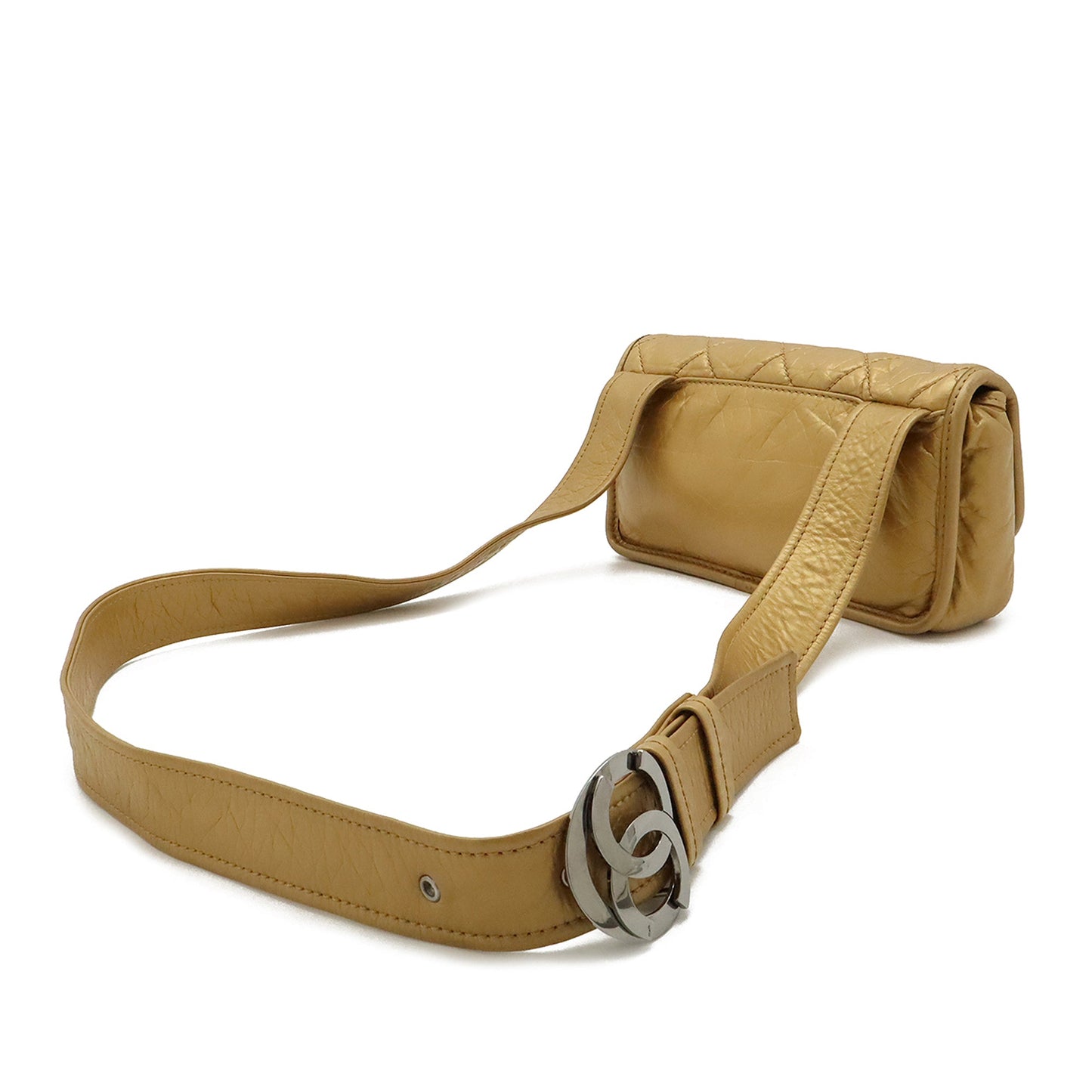 Chanel Quilted Aged Calfskin Vintage Ligne Messenger Flap