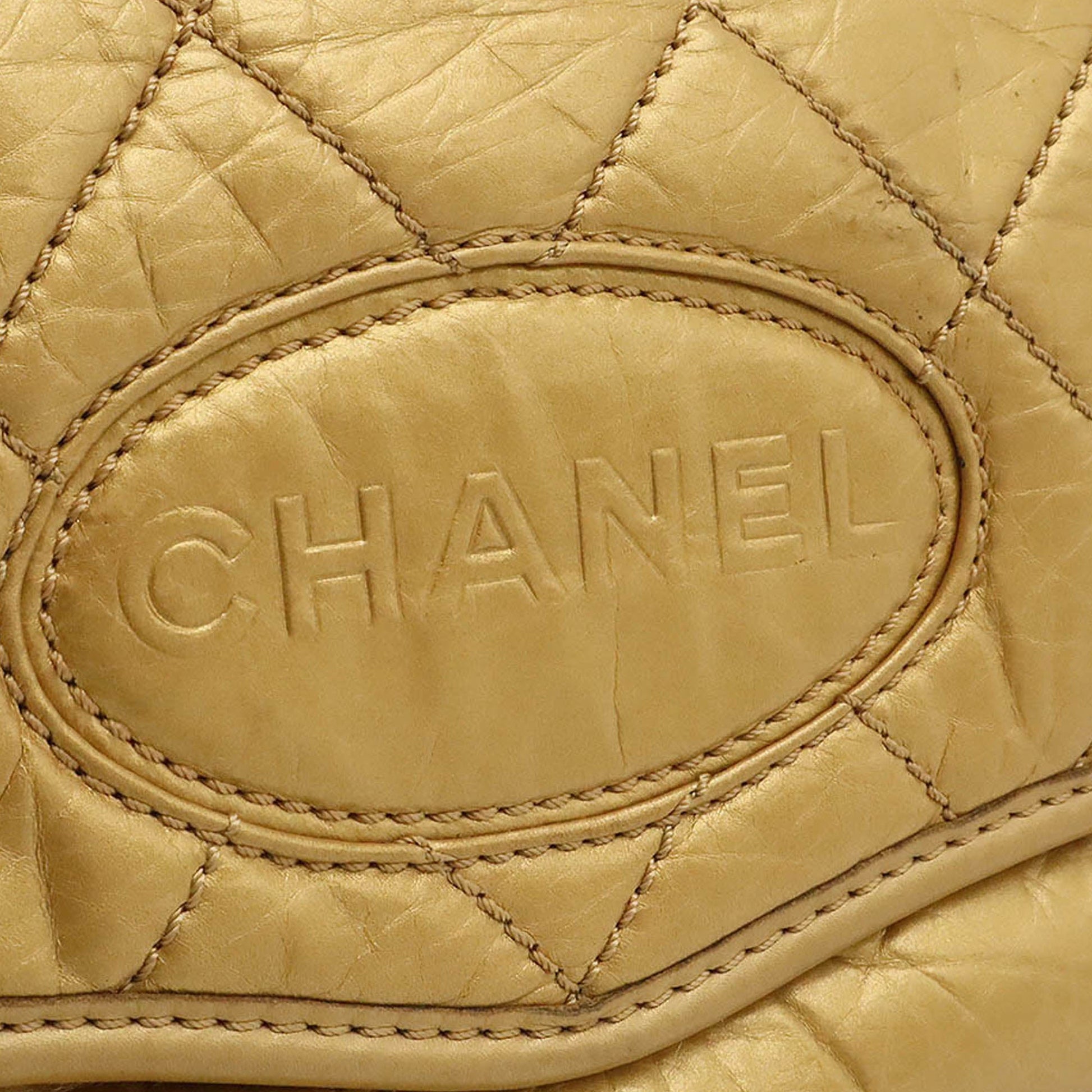 Chanel Quilted Aged Calfskin Vintage Ligne Messenger Flap
