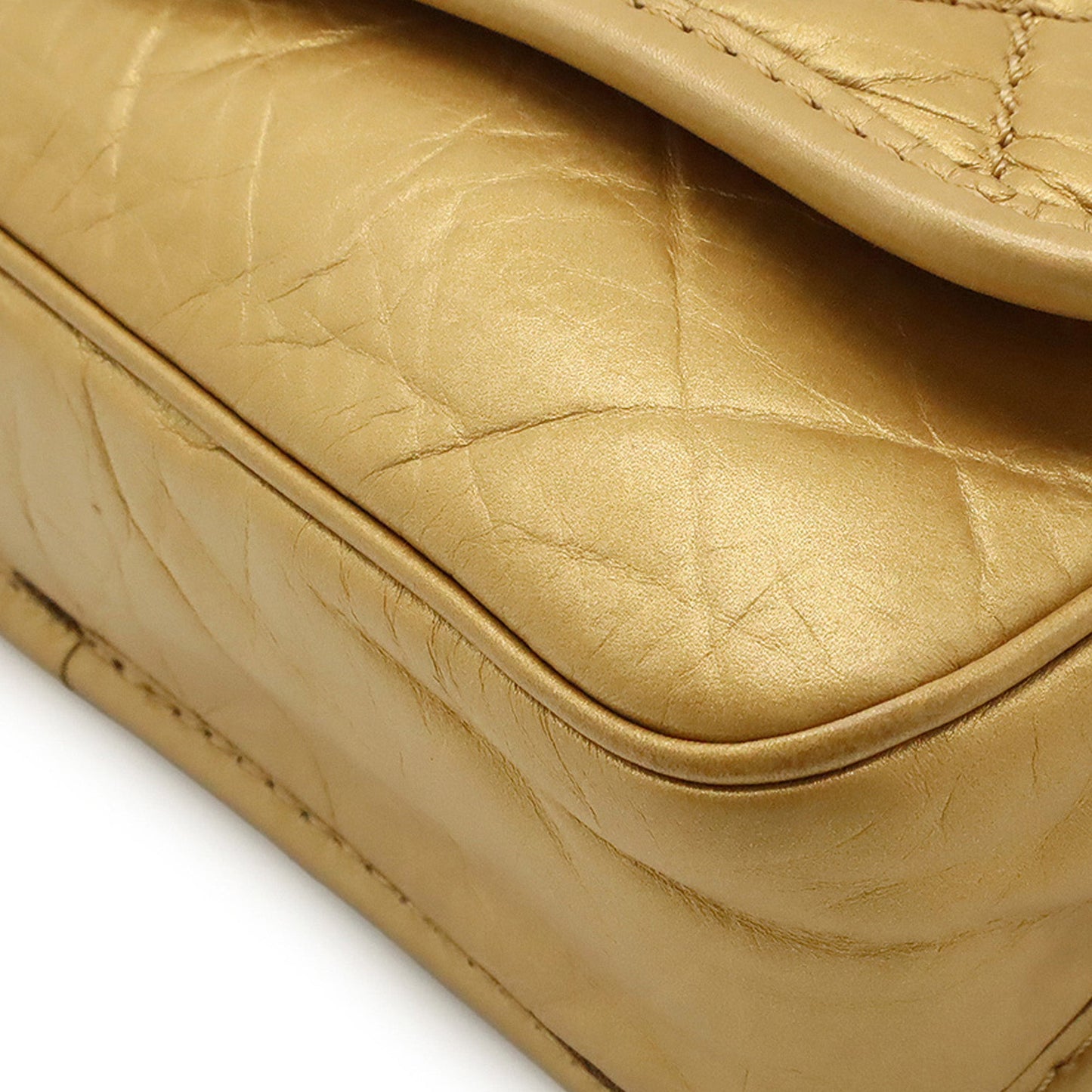 Chanel Quilted Aged Calfskin Vintage Ligne Messenger Flap