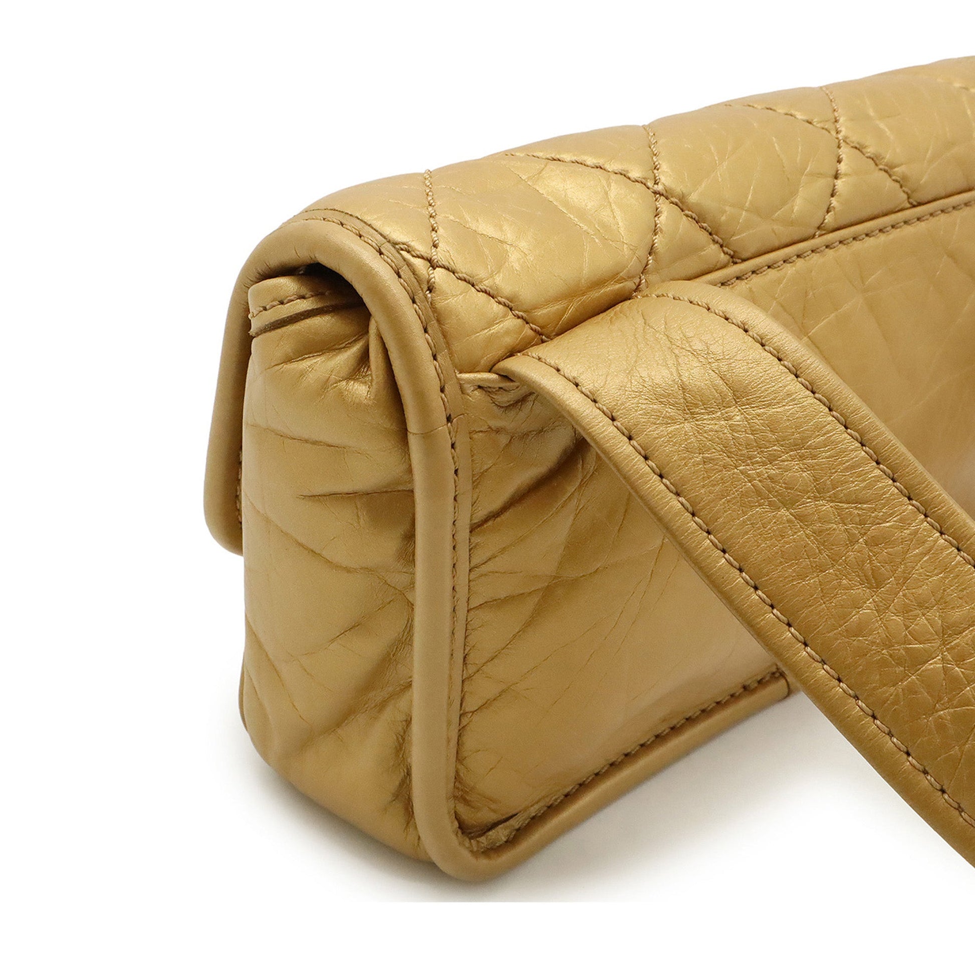 Chanel Quilted Aged Calfskin Vintage Ligne Messenger Flap