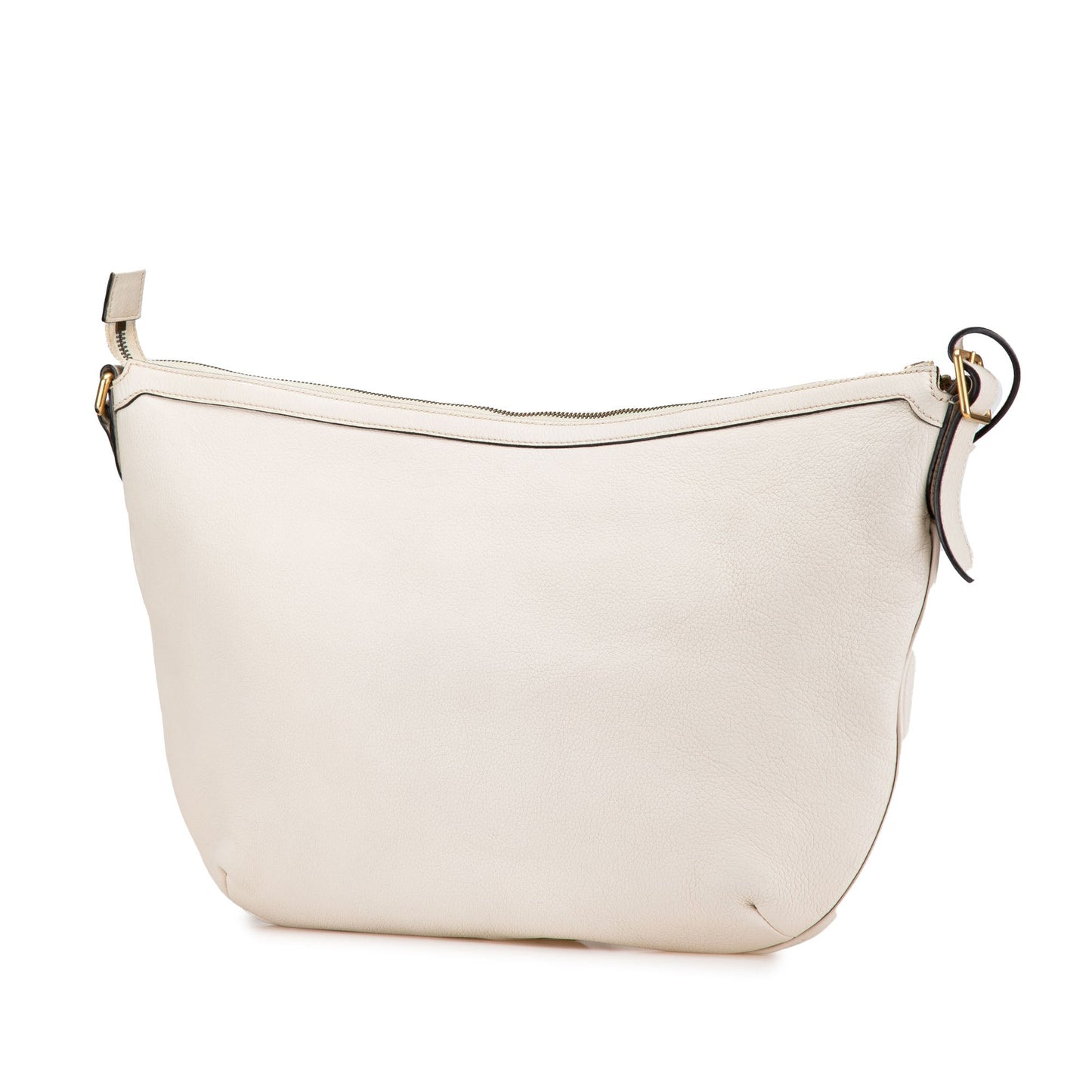 Gucci Leather Logo Half Moon Crossbody