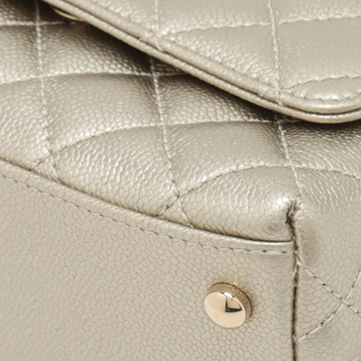 Chanel Mini Quilted Caviar Coco Top Handle Bag