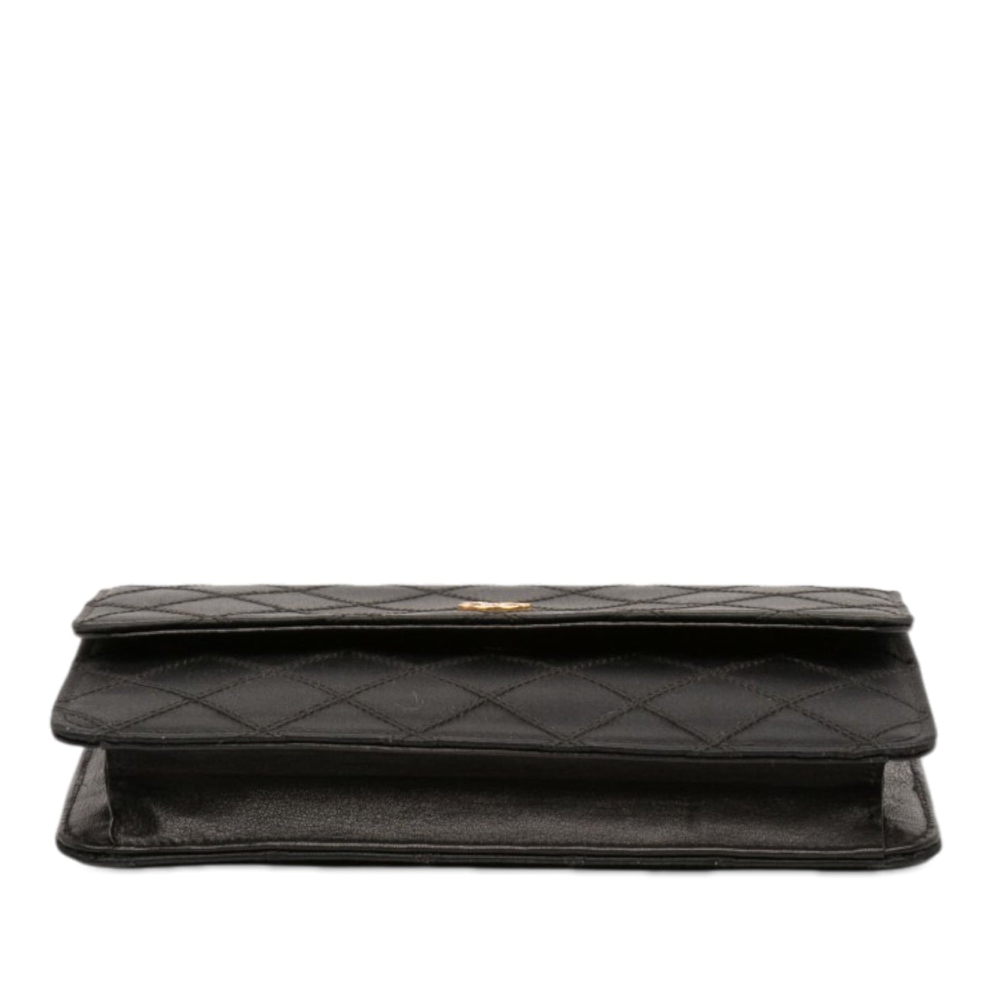 Chanel CC Satin Diamond Stitch Clutch