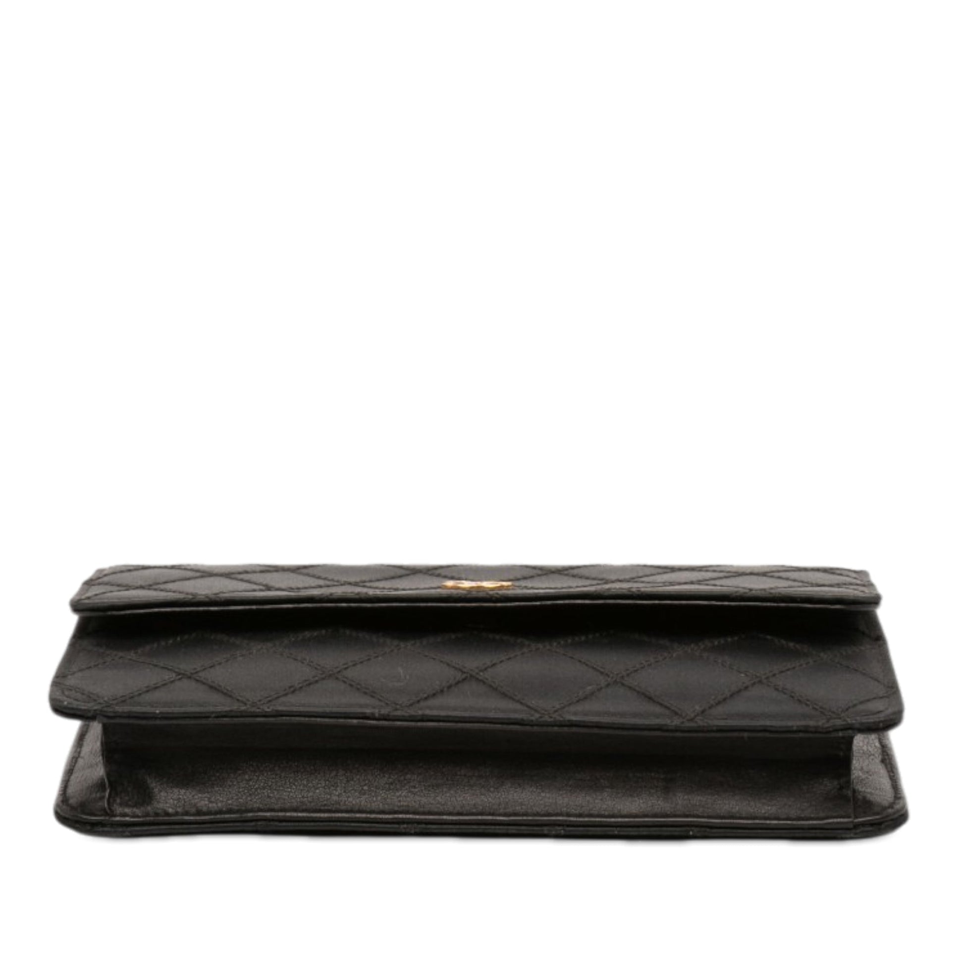 Chanel CC Satin Diamond Stitch Clutch