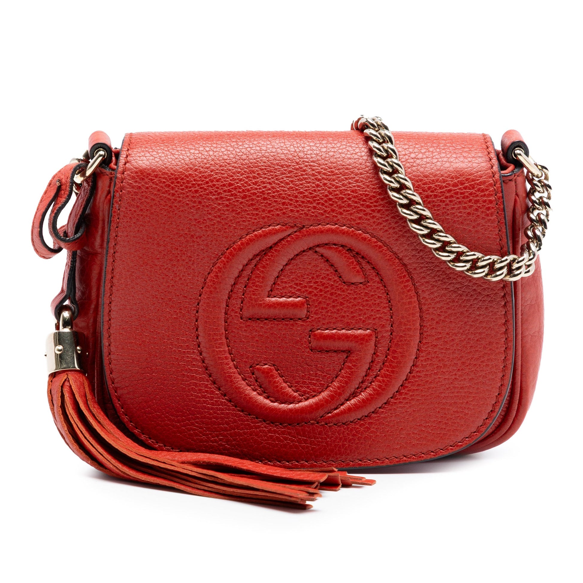 Small Leather Soho Chain Flap Crossbody