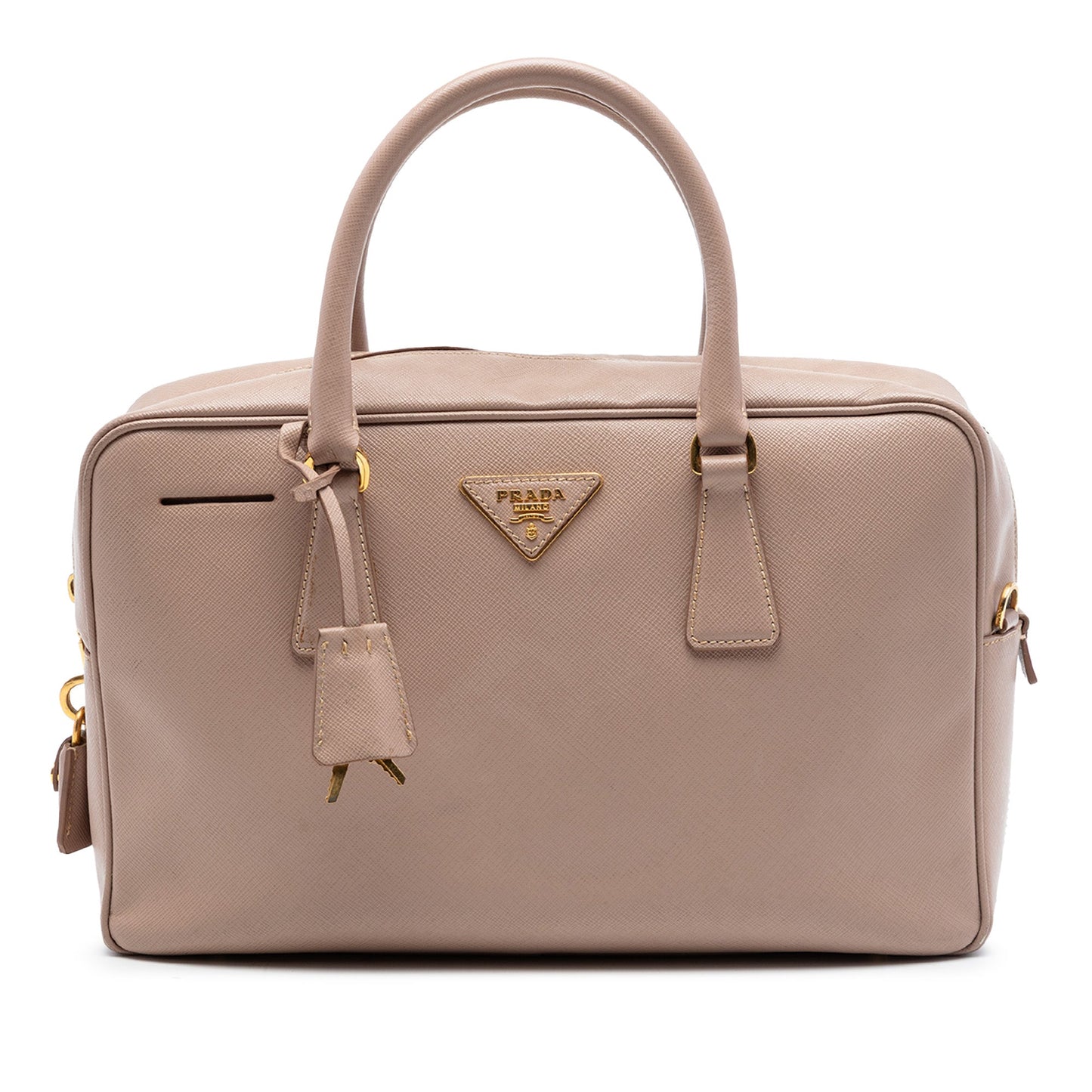 Prada Saffiano Lux Bauletto Satchel