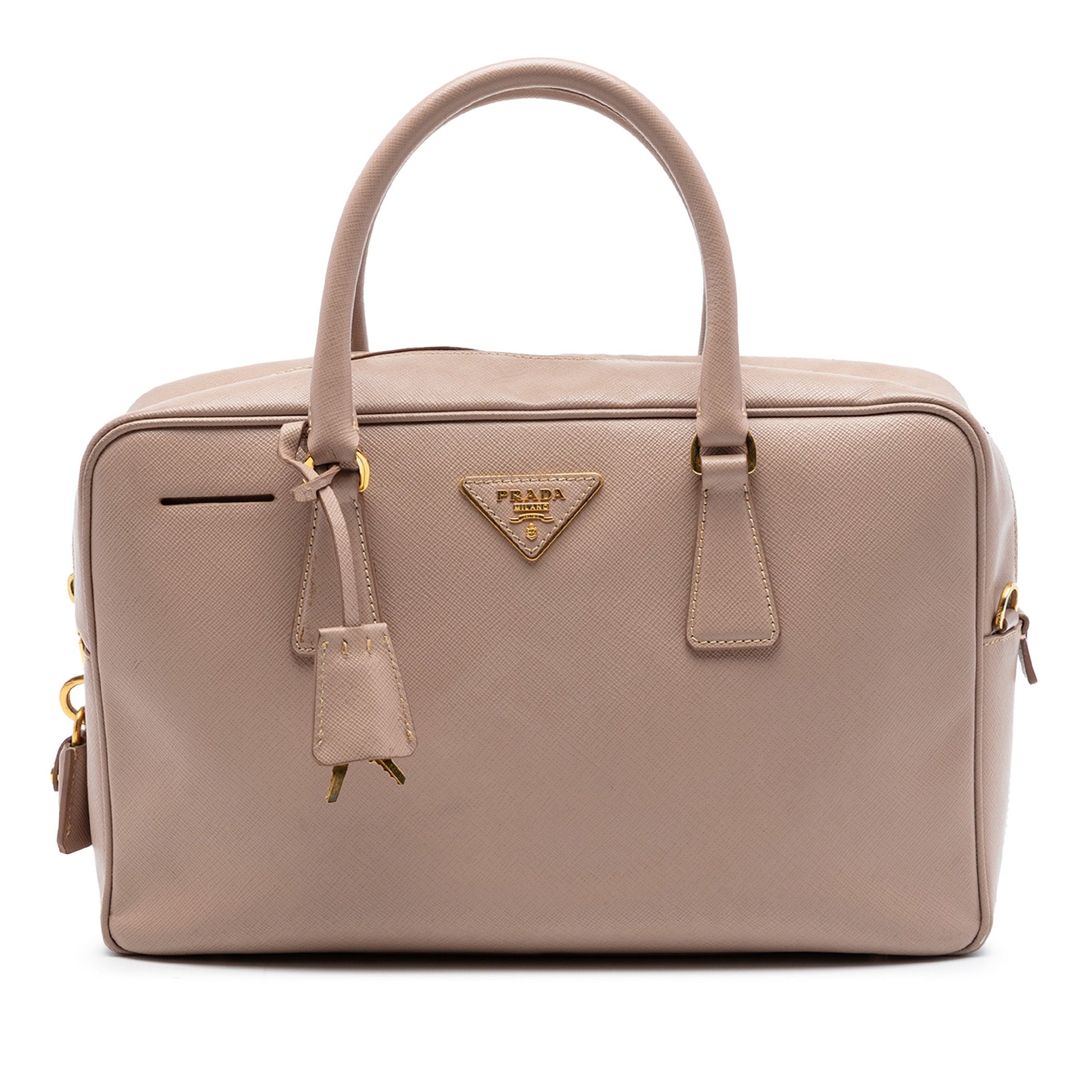 Prada Saffiano Lux Bauletto Satchel