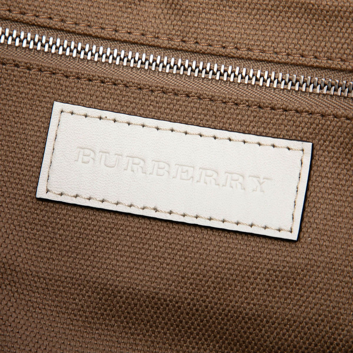 Burberry Medium Leather and House Check Canvas Maidstone Satchel