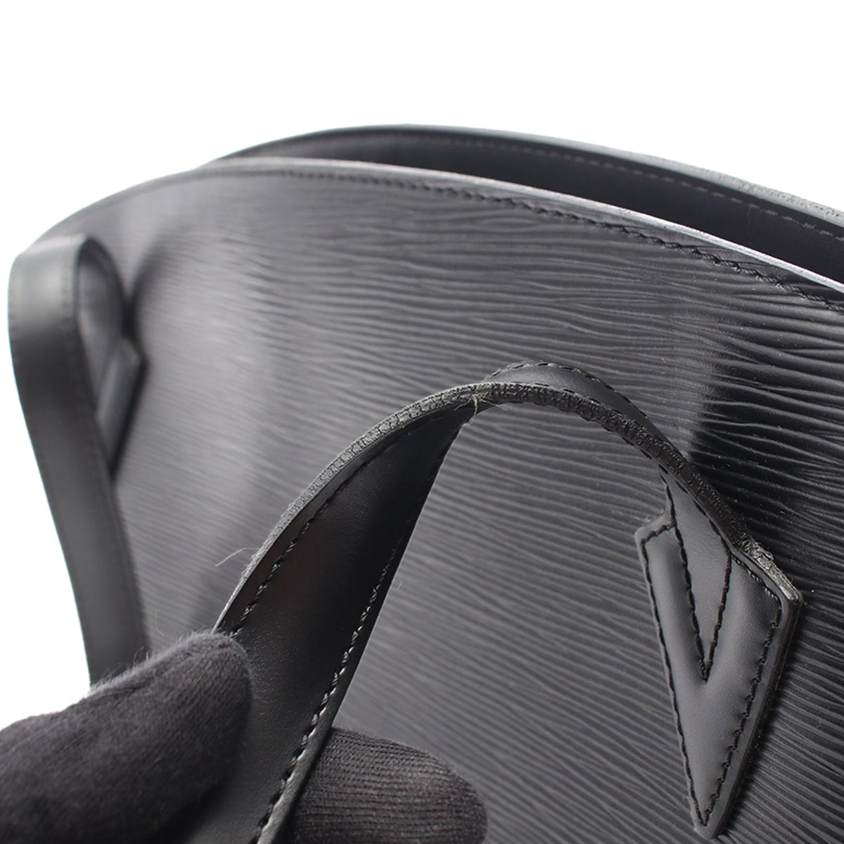 Louis Vuitton Epi Saint Jacques GM Long Strap — Black