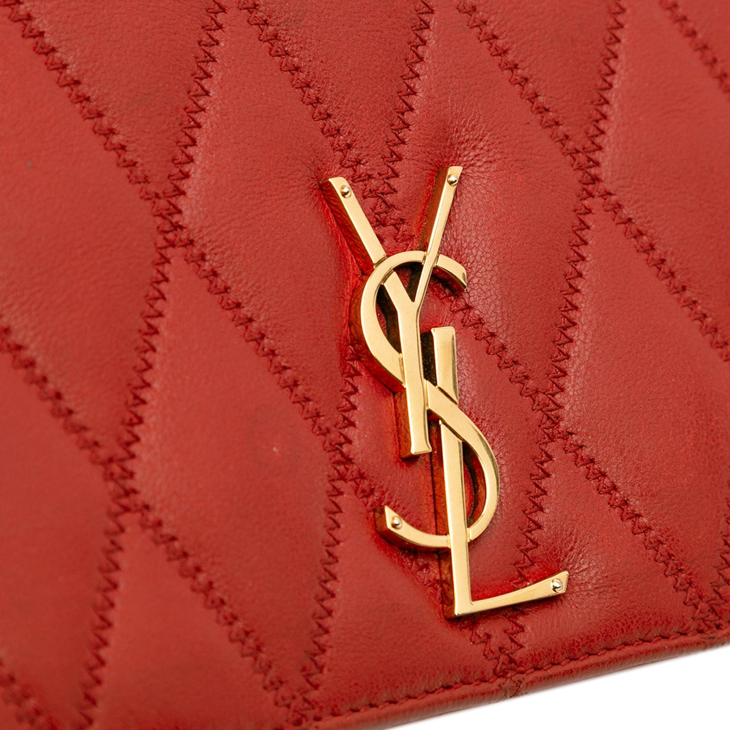 Saint Laurent Diamond Quilted Lambskin Angie Chain Bag