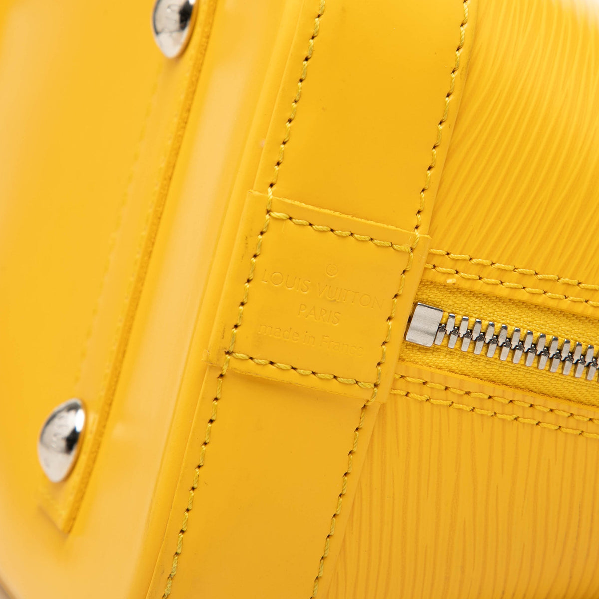 Louis Vuitton Epi Alma PM — Yellow