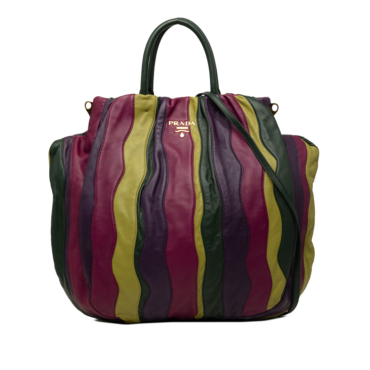 Prada Multicolor Nappa Waves Satchel