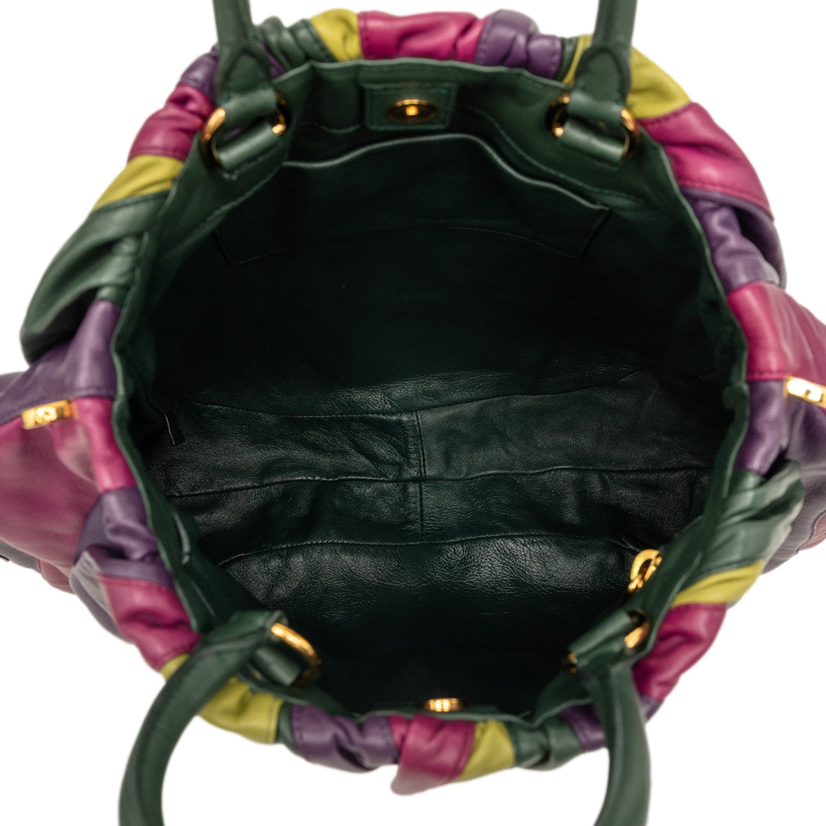 Prada Multicolor Nappa Waves Satchel