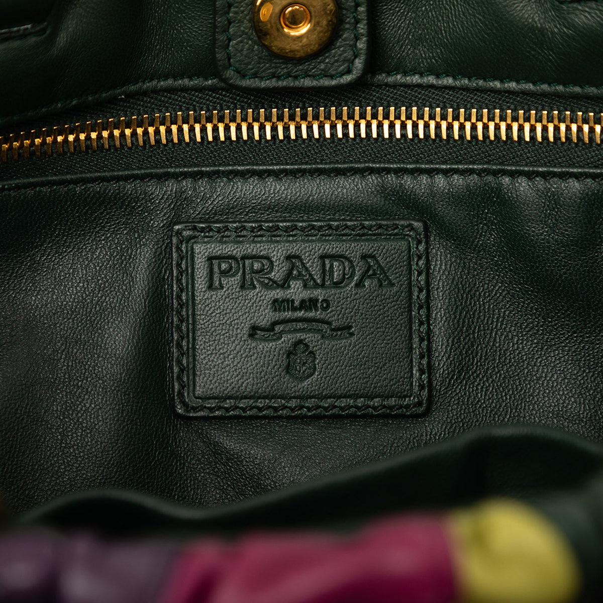 Prada Multicolor Nappa Waves Satchel