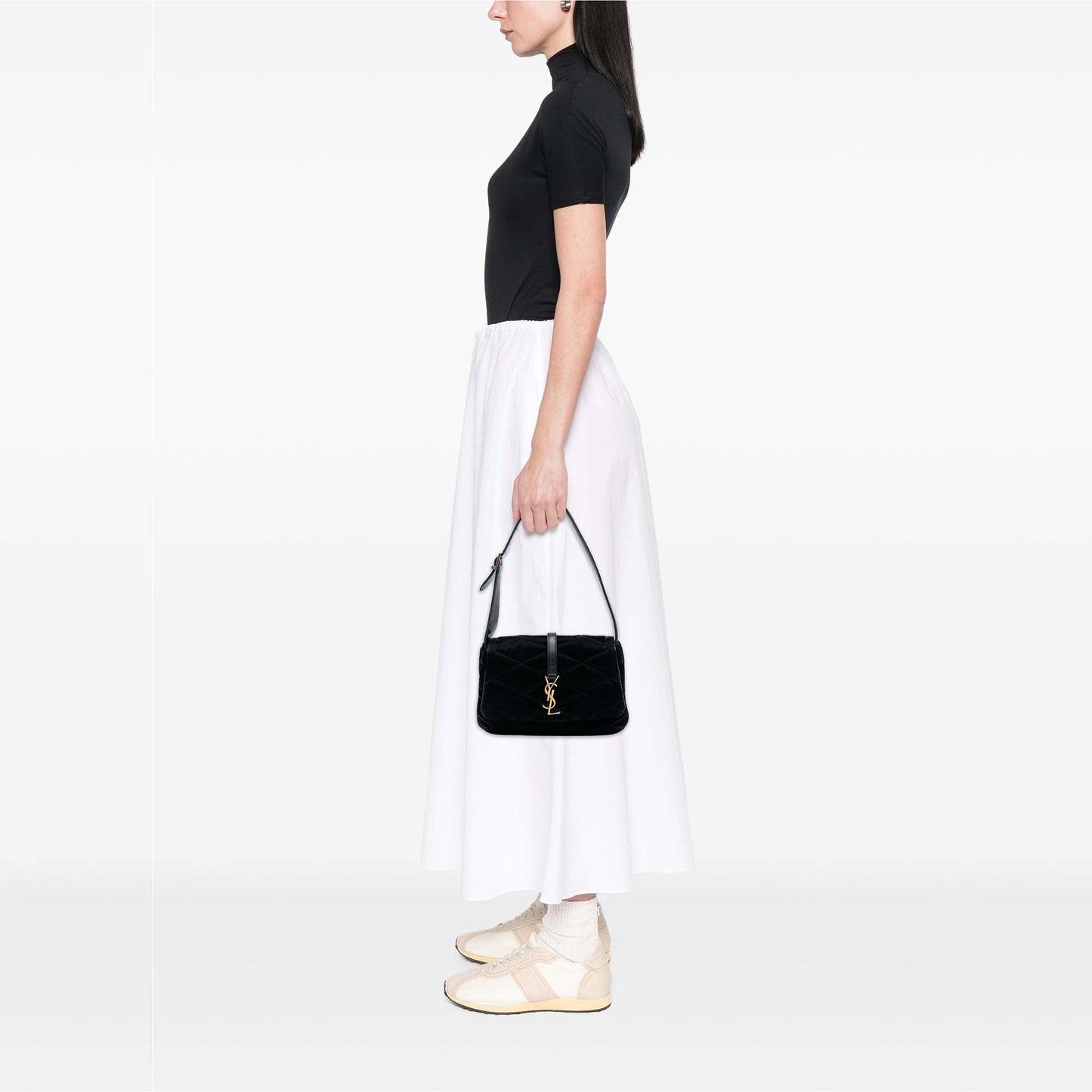 Saint Laurent Quilted Satin Le 57 Shoulder Bag