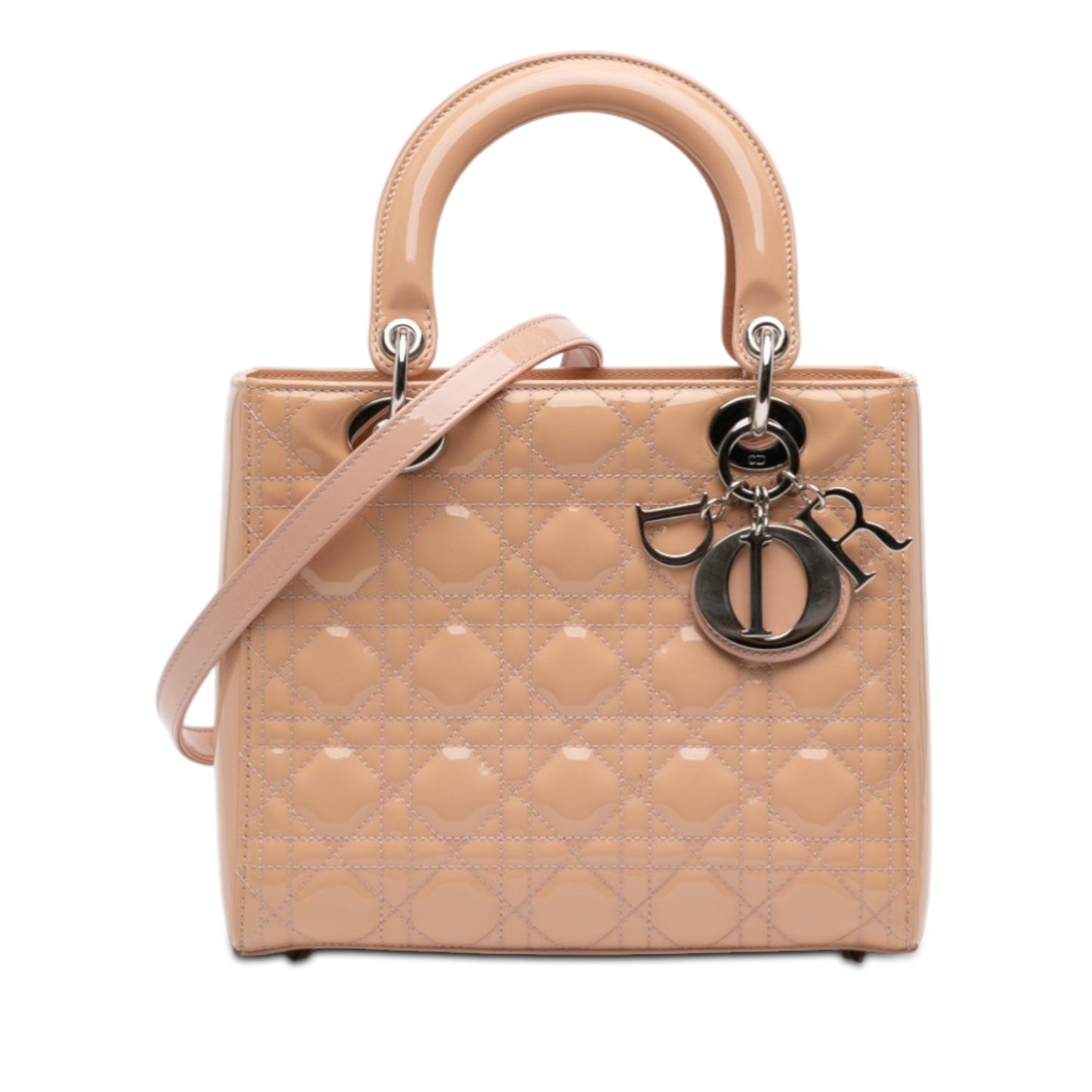 Dior Medium Patent Cannage Lady Dior