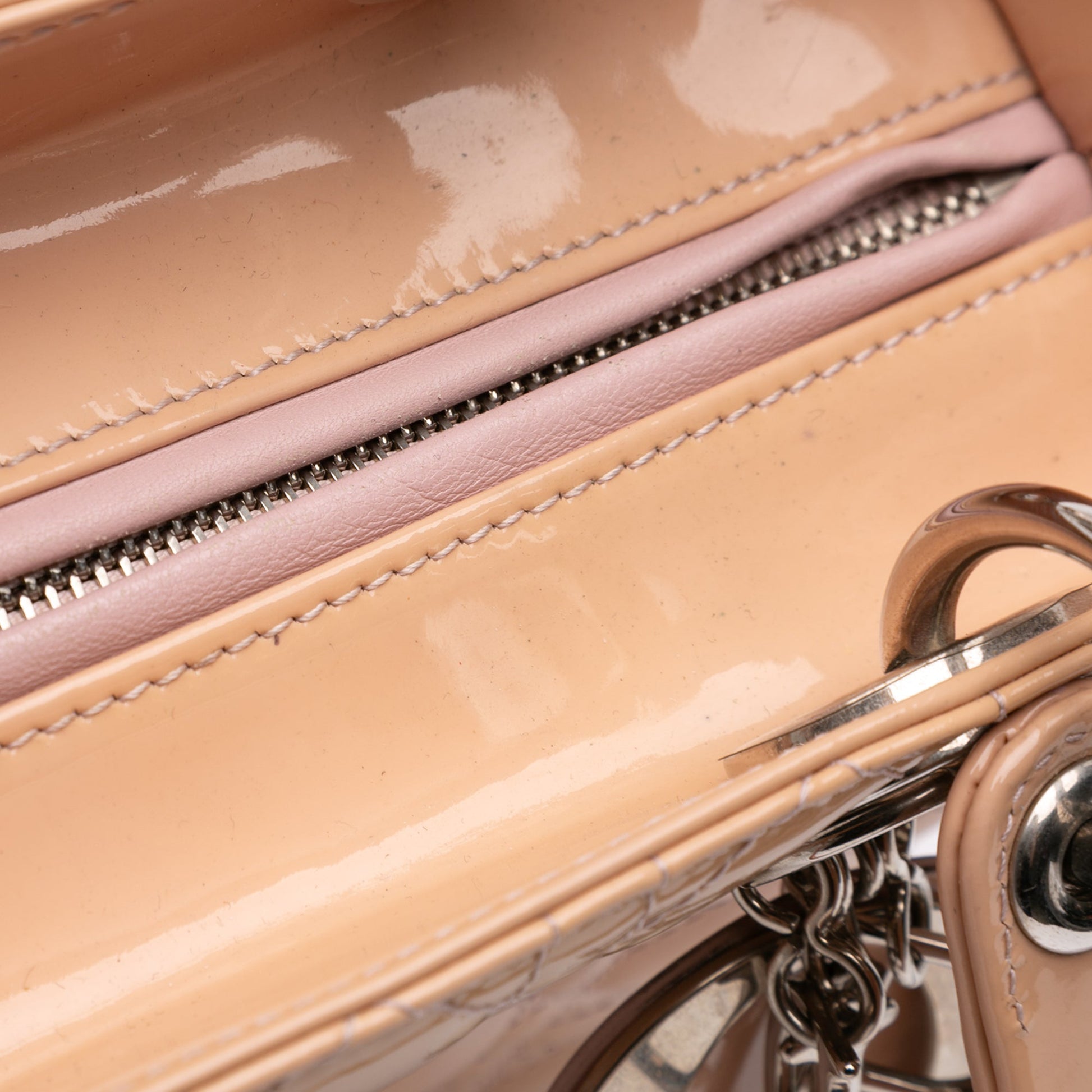 Dior Medium Patent Cannage Lady Dior