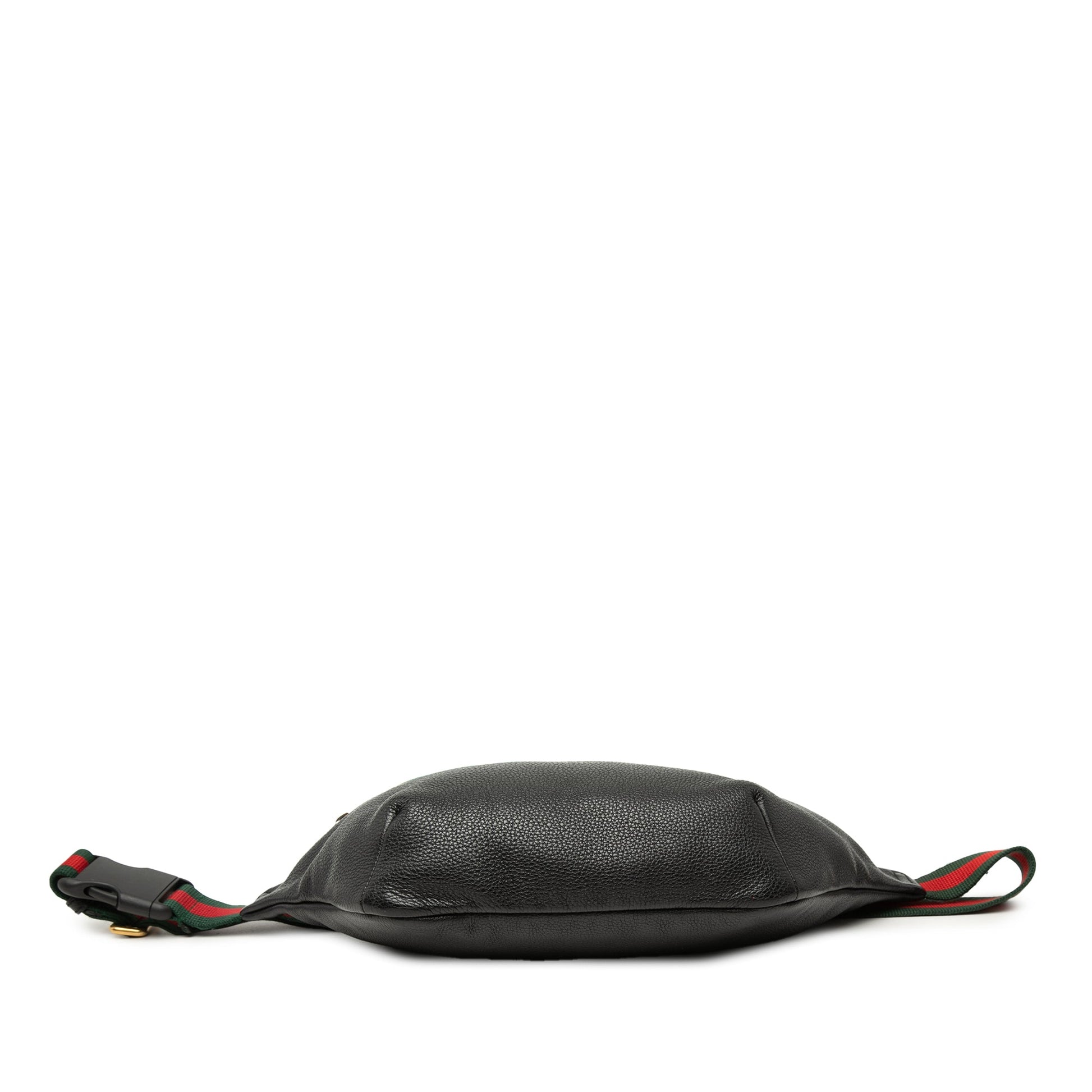 Gucci Grained Calfskin Web Logo Belt Bag