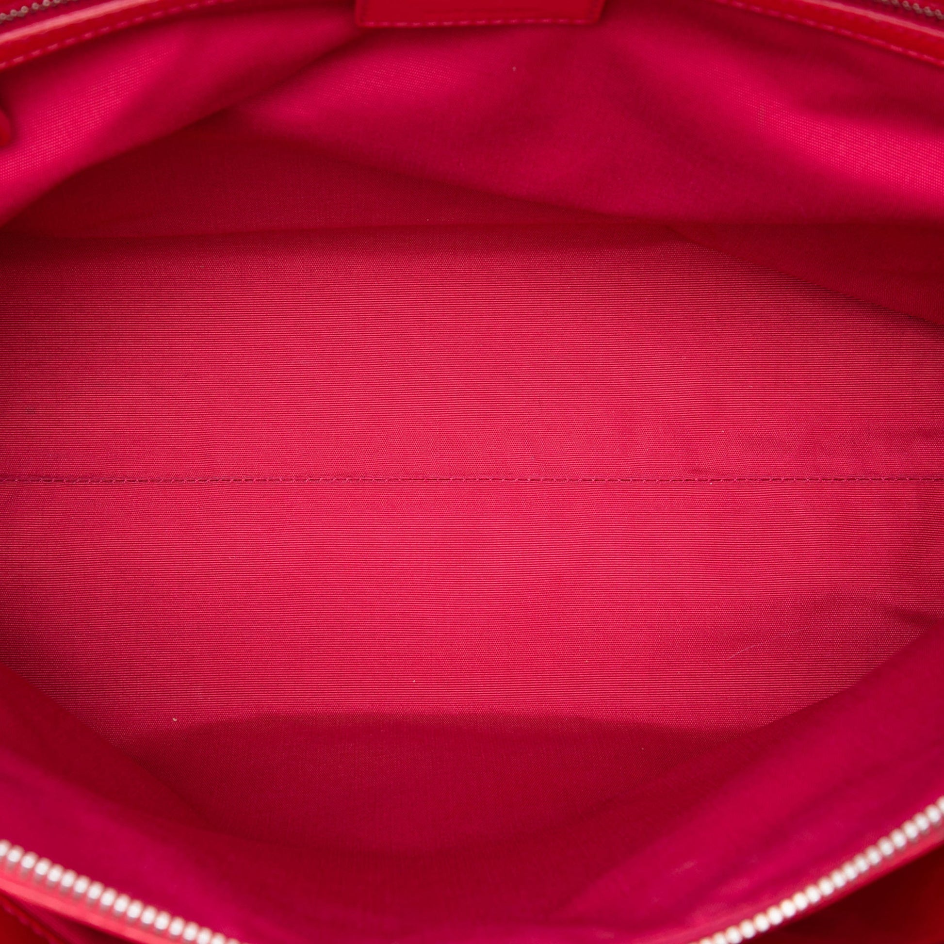 Dior Large Patent Cannage Lady Dior Soft Shopping Tote