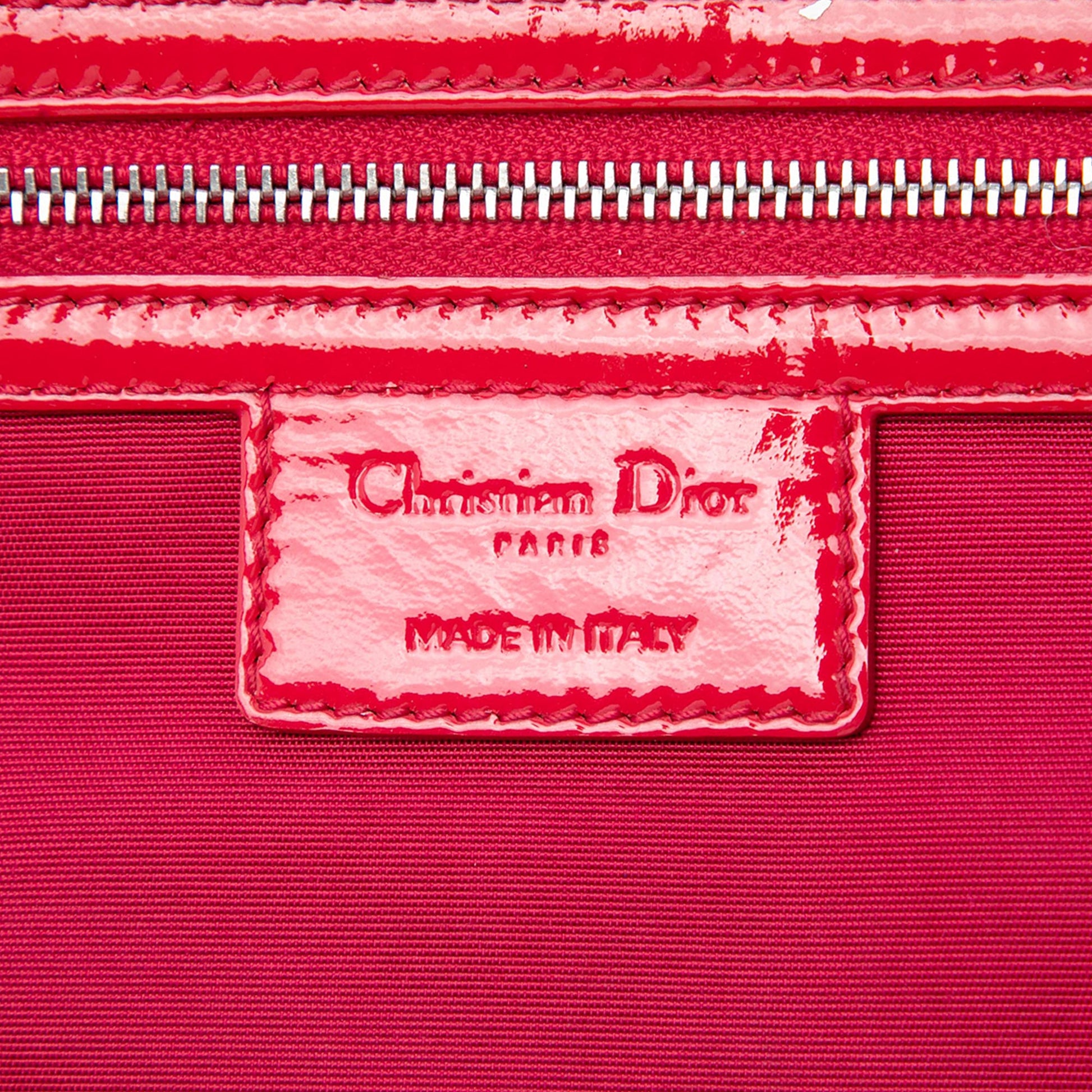 Dior Large Patent Cannage Lady Dior Soft Shopping Tote