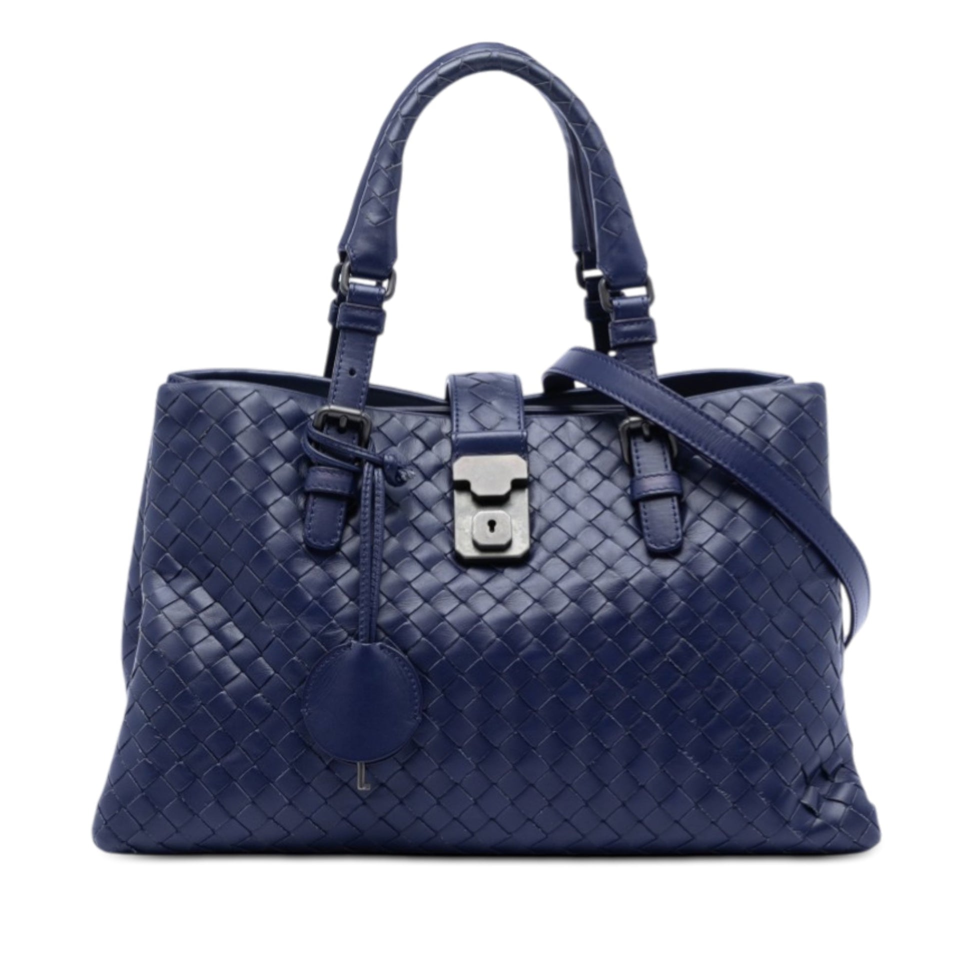 Small Nappa Intrecciato Roma Satchel