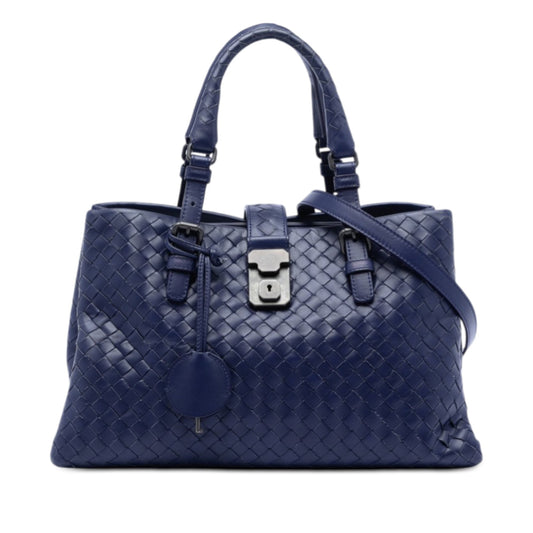 Small Nappa Intrecciato Roma Satchel