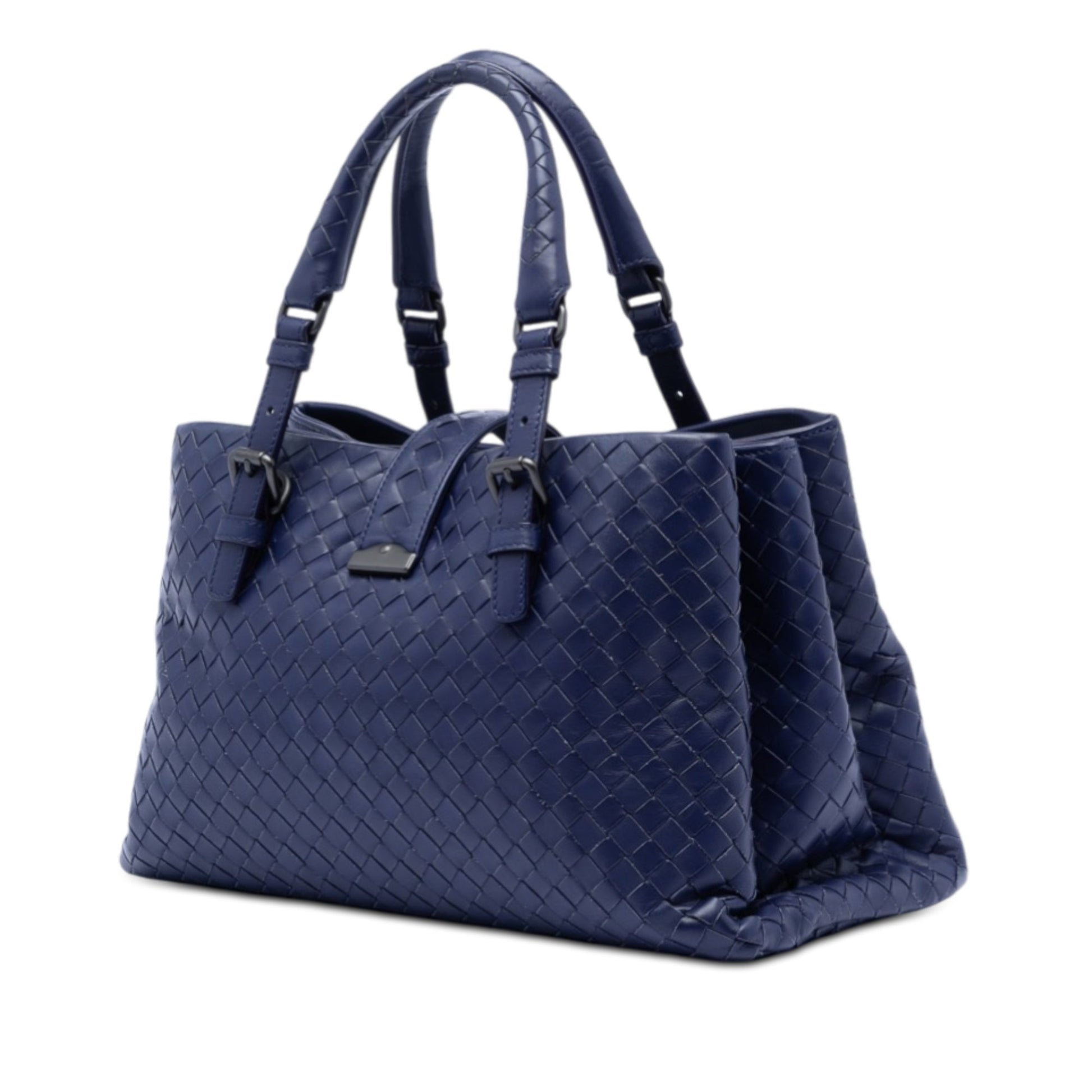 Small Nappa Intrecciato Roma Satchel