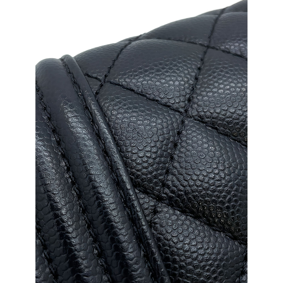 Chanel Small Quilted Caviar Boy Flap — Black