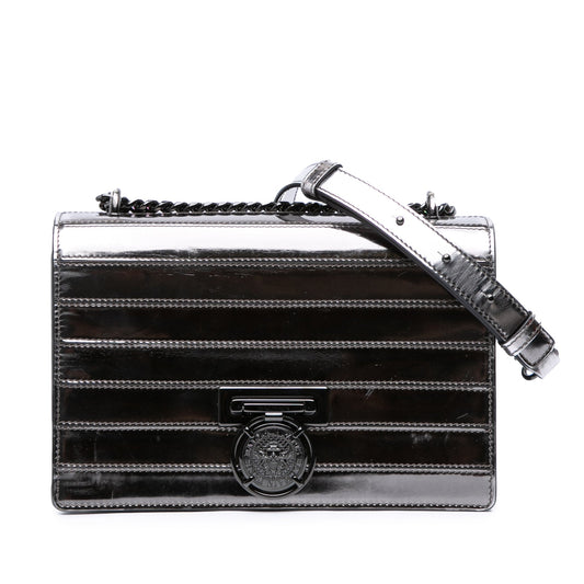 Balmain Patent Mariniere Flap