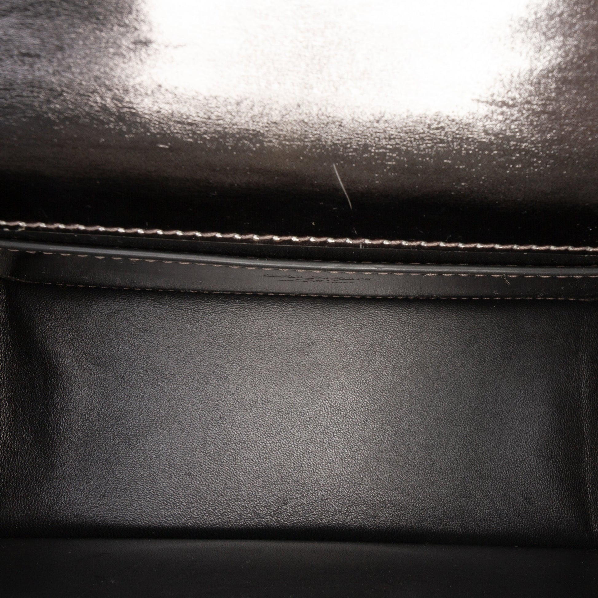 Balmain Patent Mariniere Flap