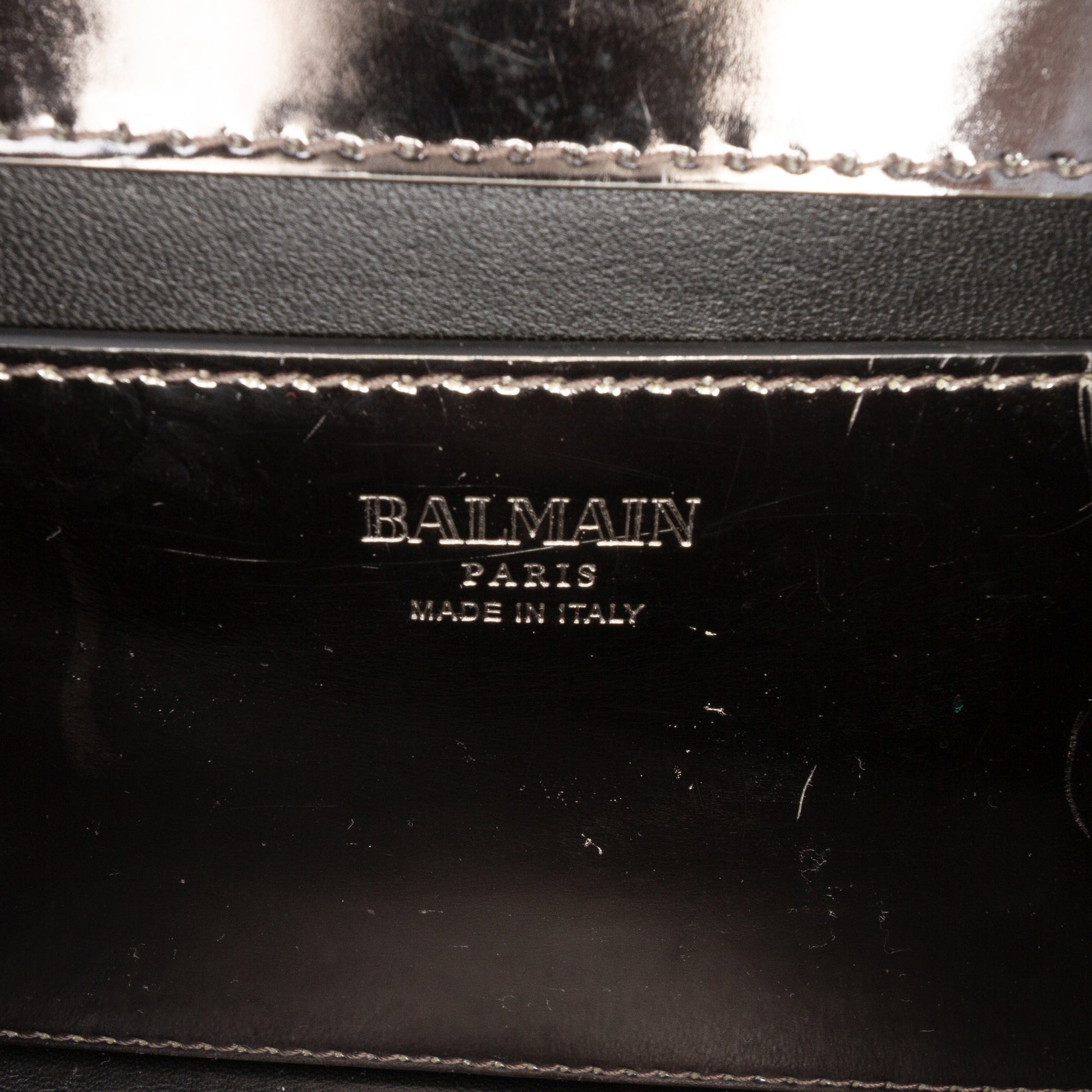 Balmain Patent Mariniere Flap