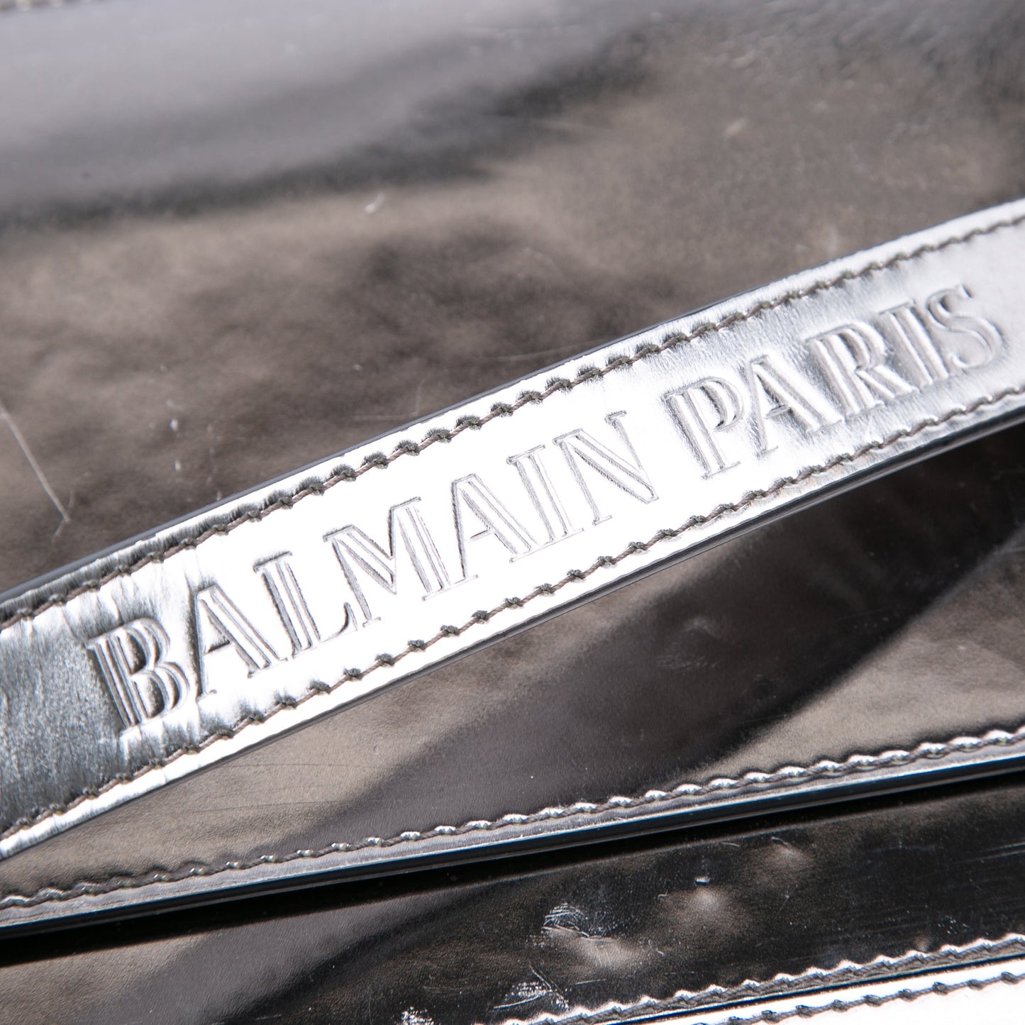 Balmain Patent Mariniere Flap