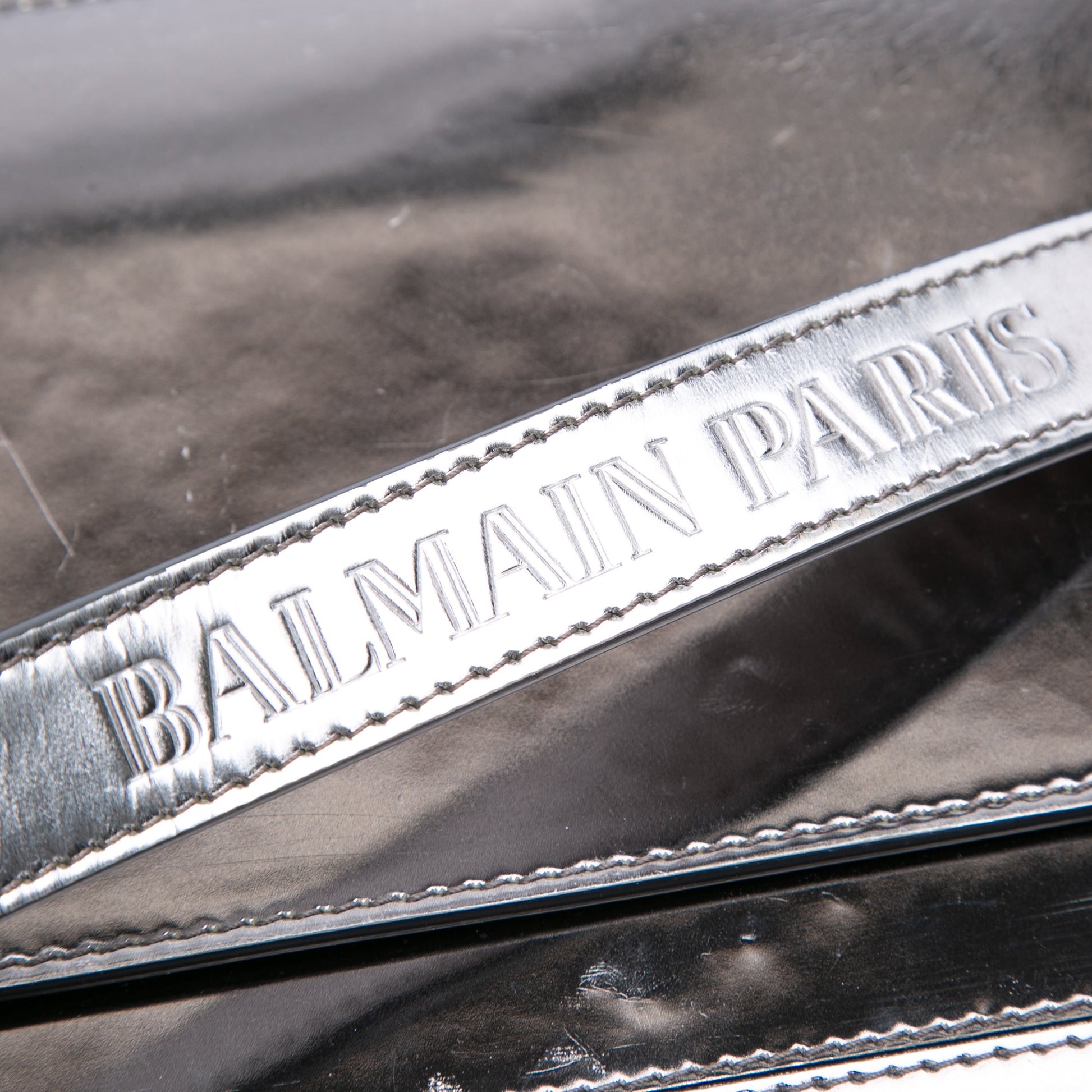 Balmain Patent Mariniere Flap