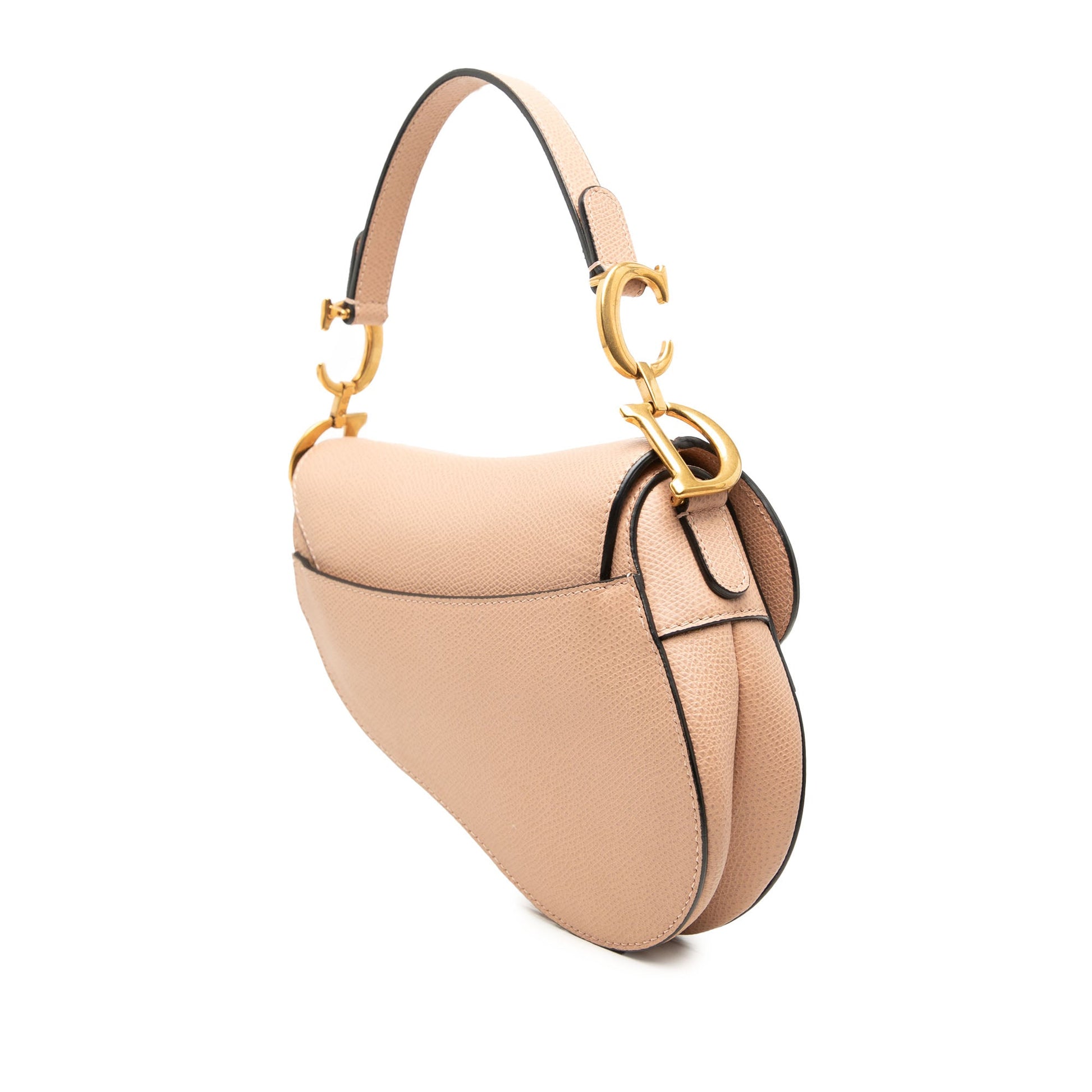 Mini Grained Calfskin Saddle Bag