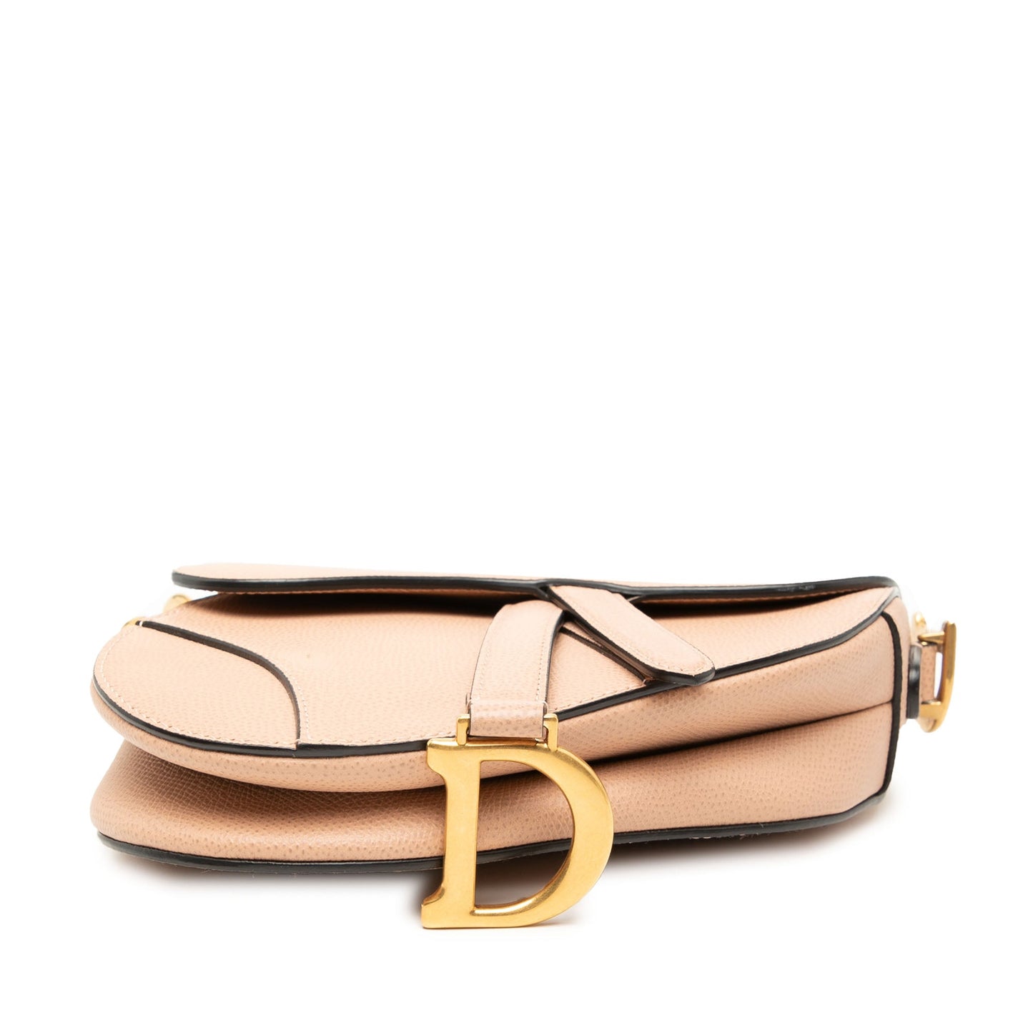 Mini Grained Calfskin Saddle Bag