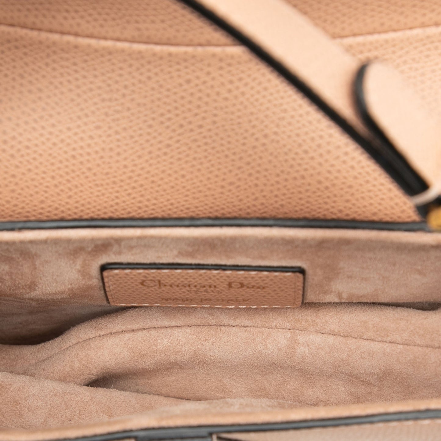 Mini Grained Calfskin Saddle Bag