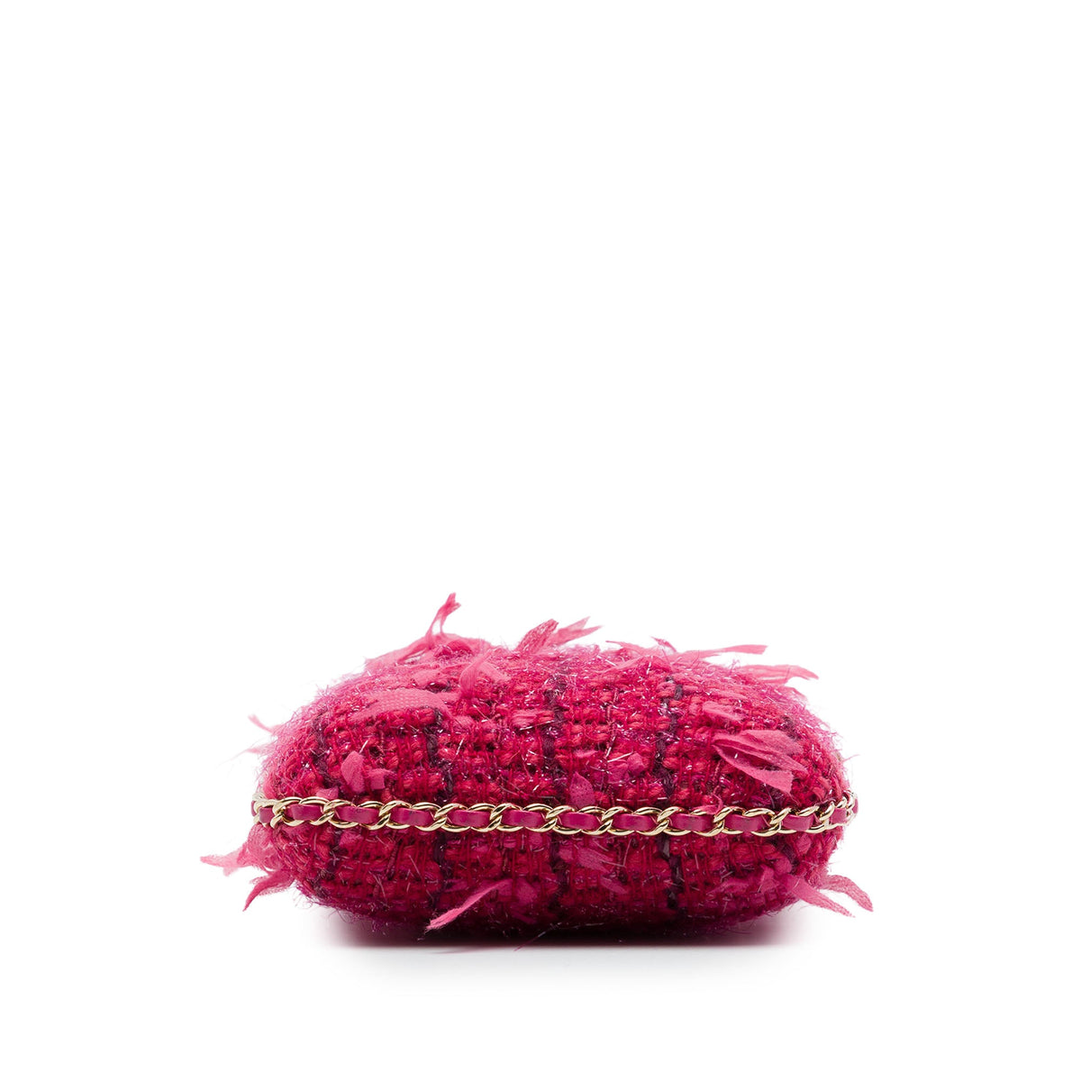 Chanel Tweed Chain Around Phone Holder