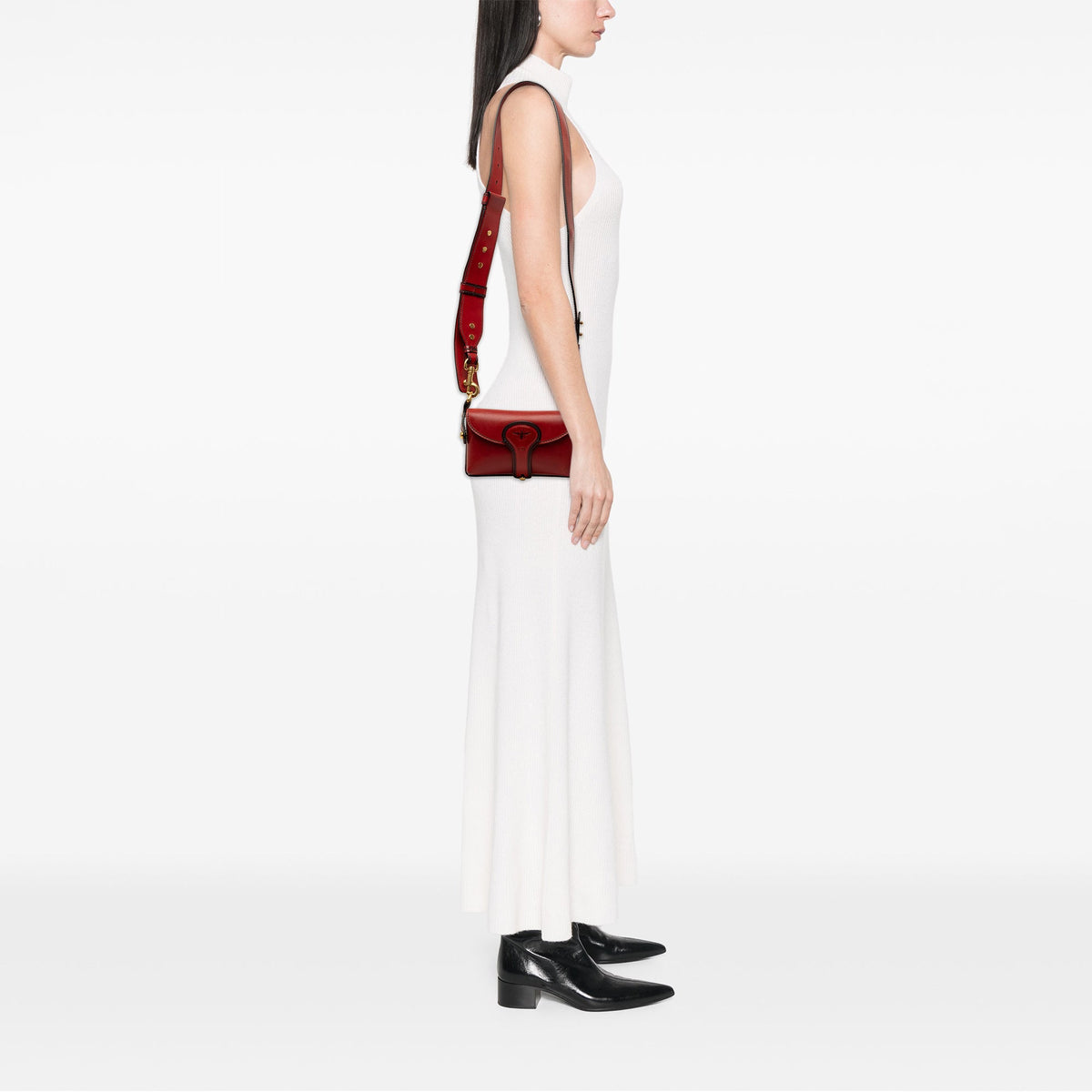 Dior Mini Leather D Bee Saddle Bag