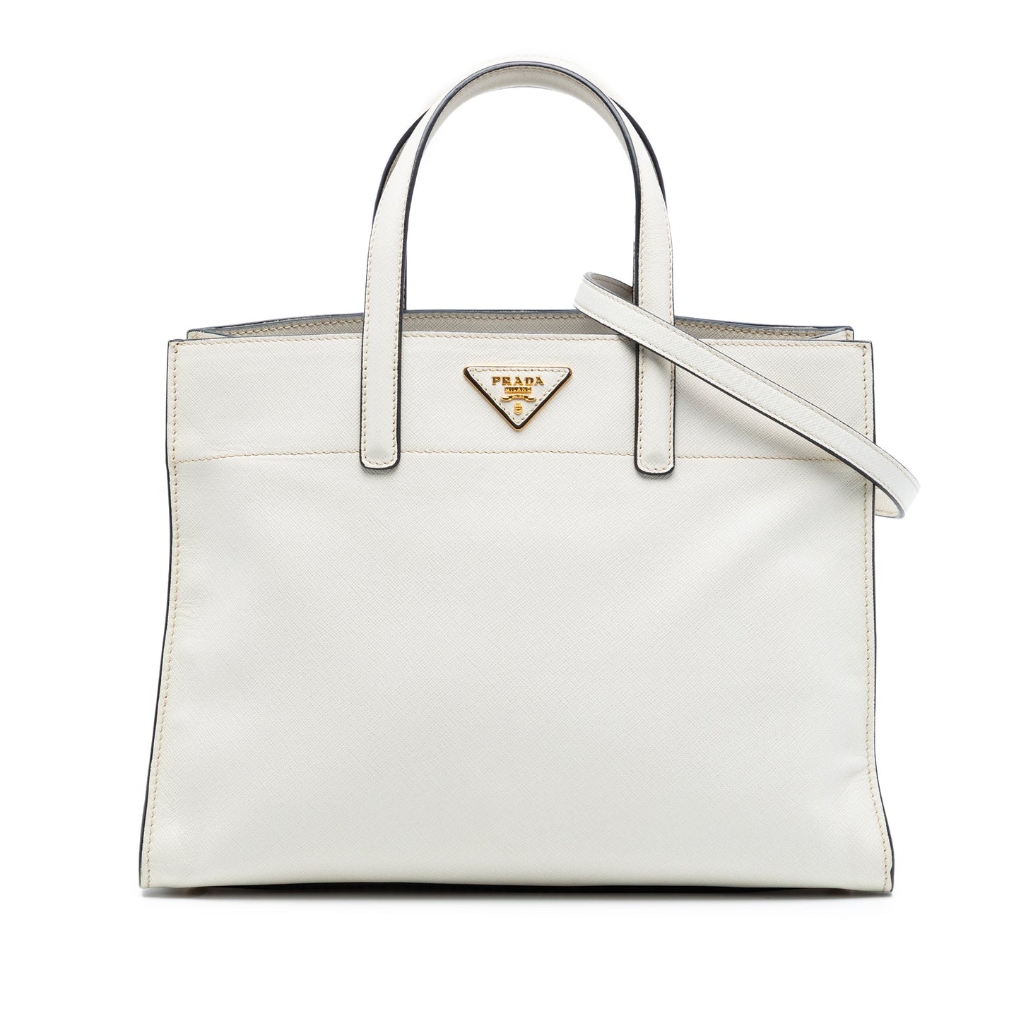 Prada Saffiano Soft Triple Pocket Tote